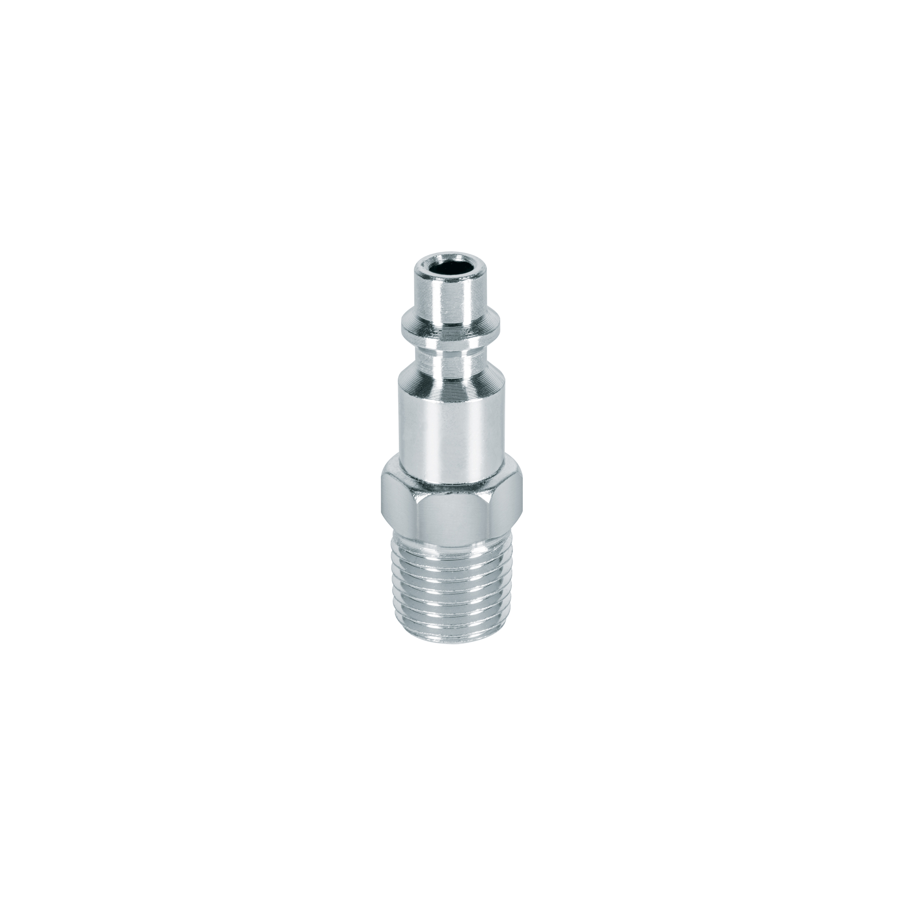CONECTOR RÁPIDO, TIPO M, CUERDA 1/4 NPT, MACHO PRETUL