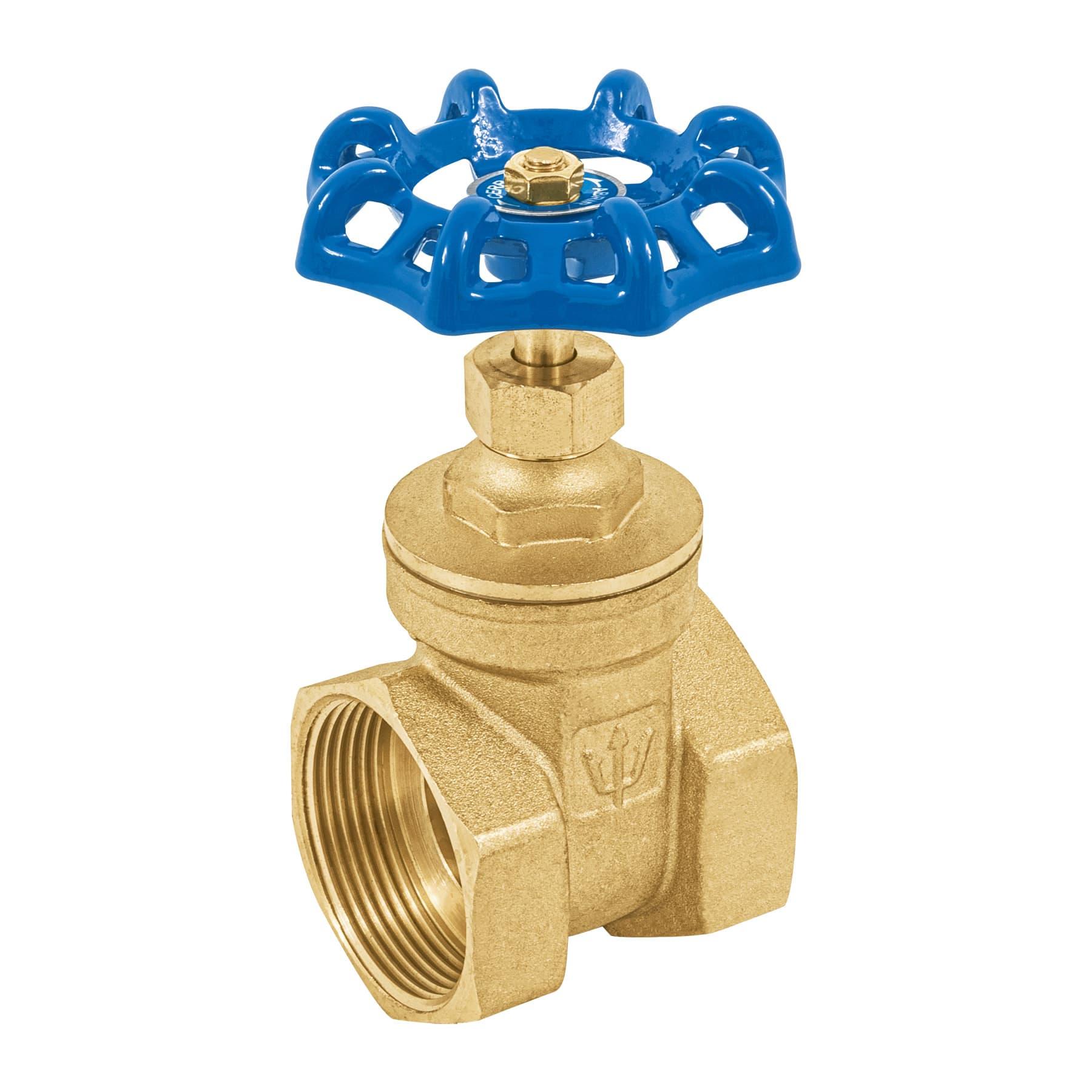 VÁLVULA DE COMPUERTA DE LATÓN ROSCABLE DE 1 1/2', FOSET