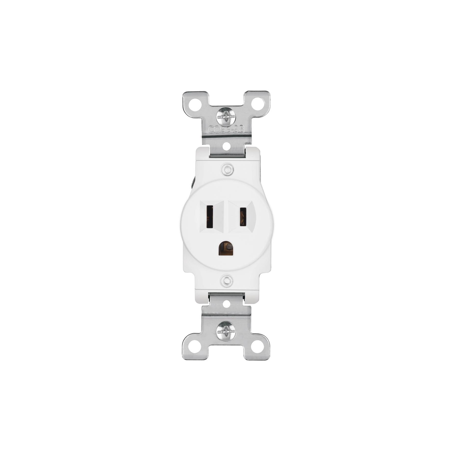 CONTACTO SENCILLO, 2 POLOS 3 HILOS, STANDARD, BLANCO
