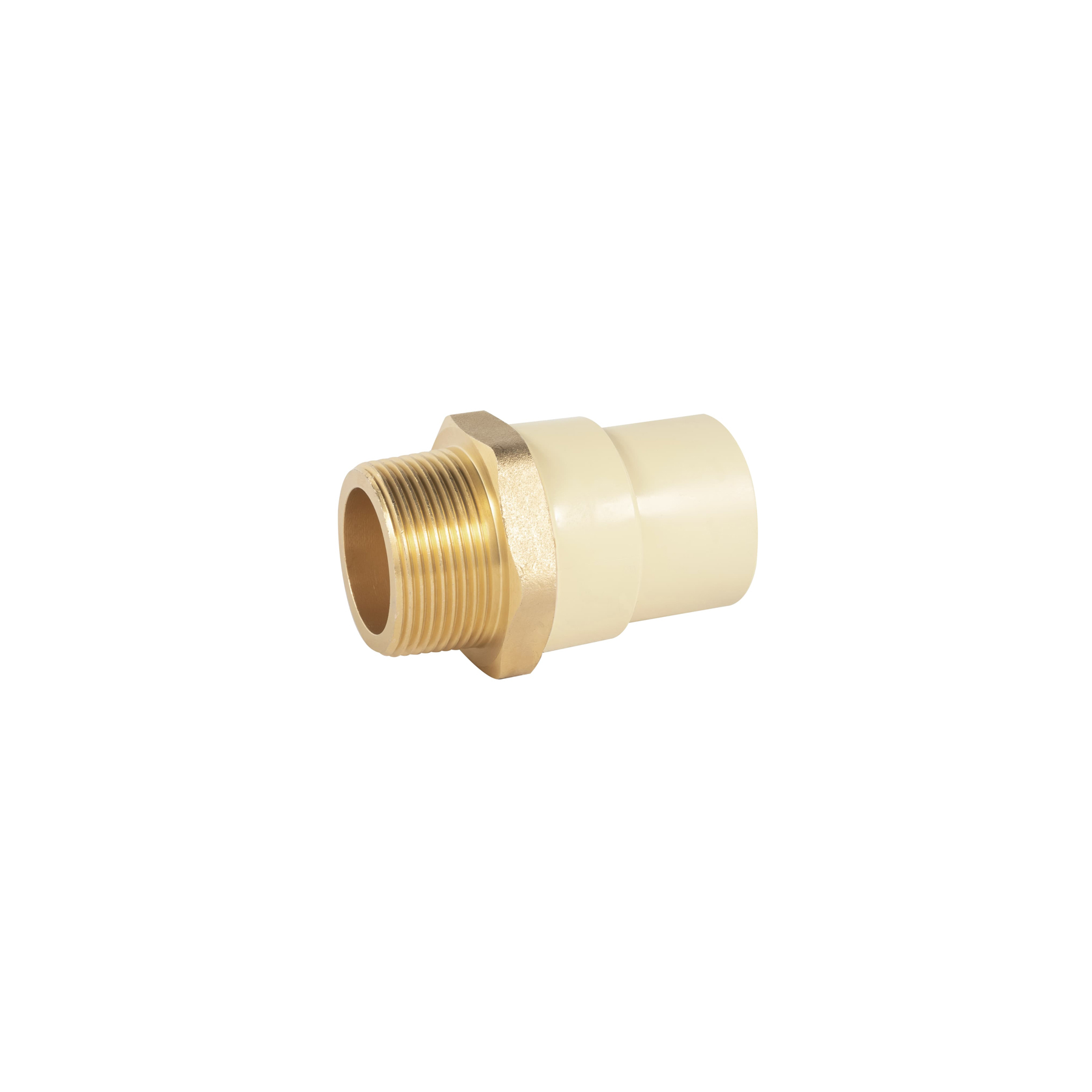 ADAPTADOR MACHO DE CPVC 1-1/4' CON INSERTO METÁLICO, FOSET