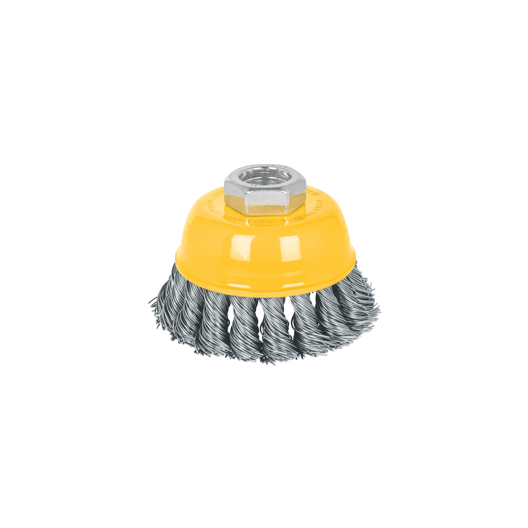 "CARDA COPA TRENZADO GRUESO 3"", EJE 5/8""-11"
