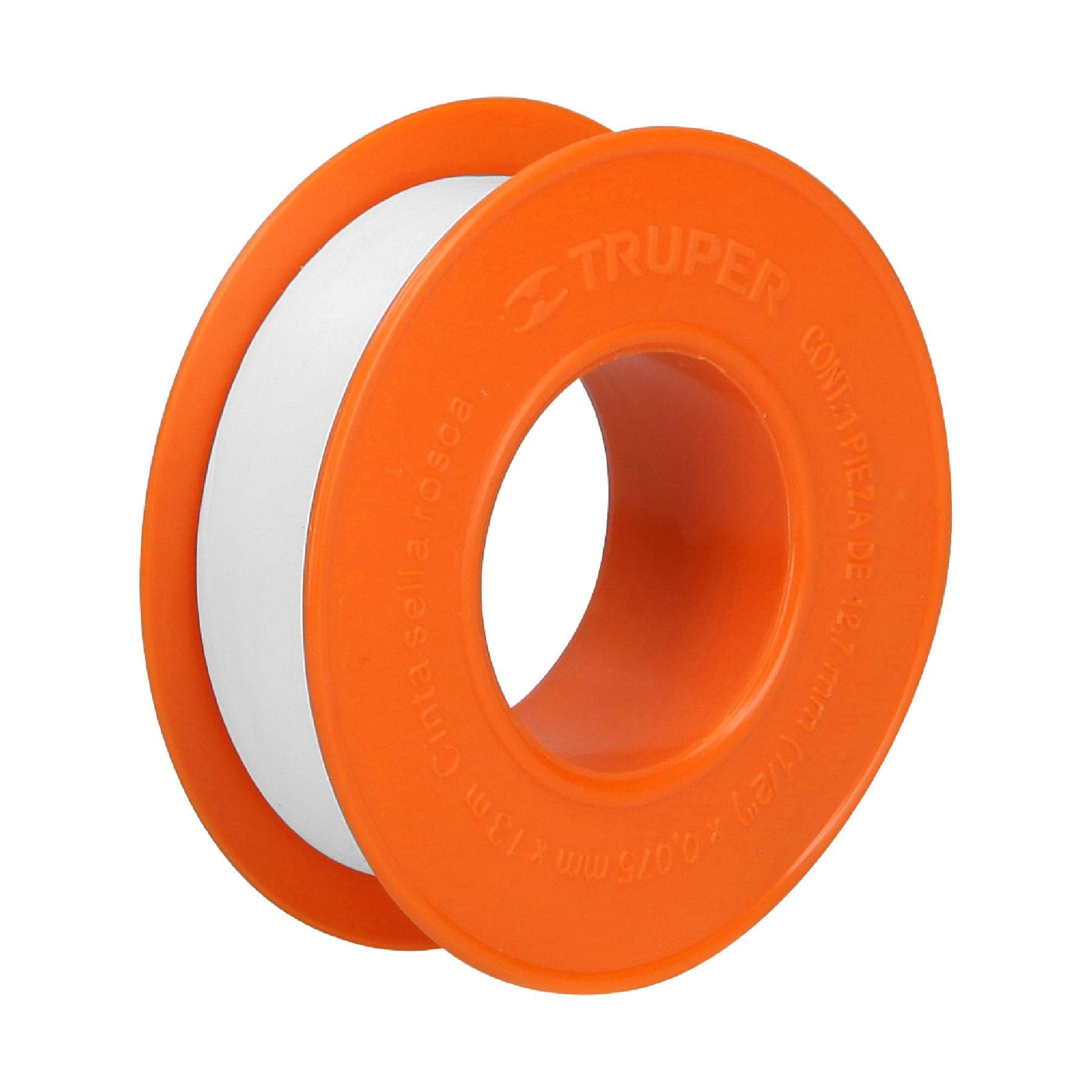 CINTA SELLA ROSCAS 1/2' X 13 M DE LARGO, USO GENERAL, TRUPER