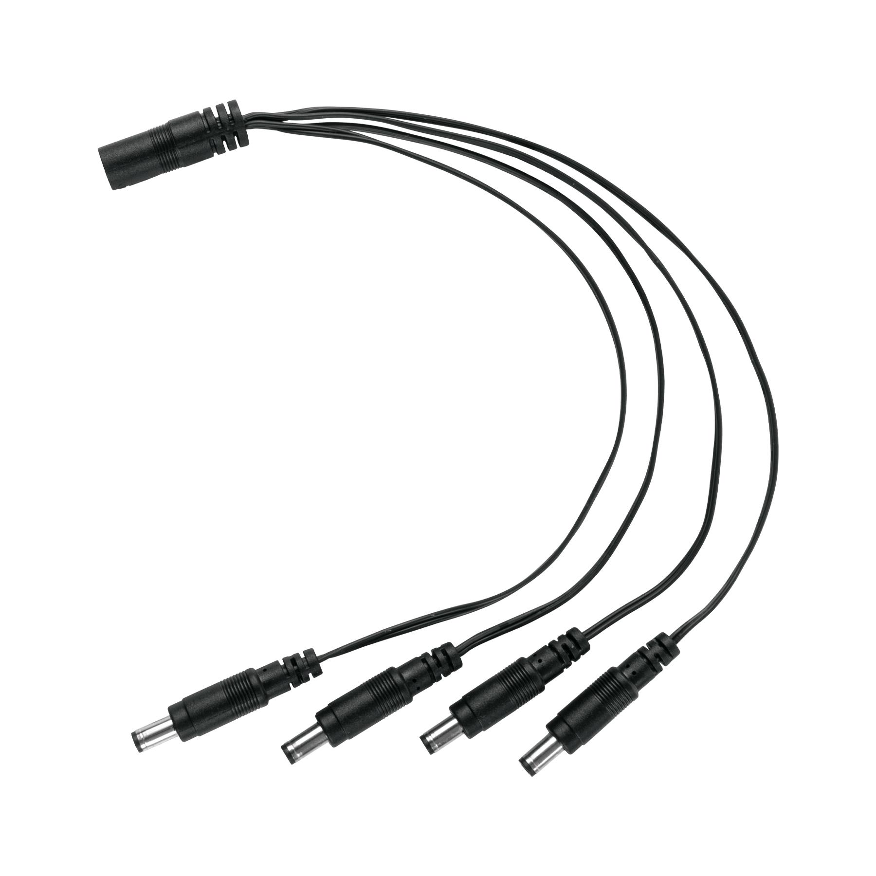 CABLE DIVISOR DE ENERGÍA TIPO PULPO 1 A 4 PARA CCTV