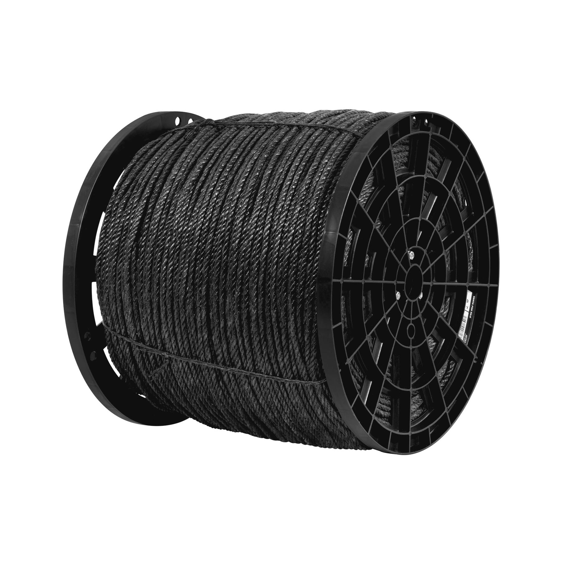 KILO CUERDA NEGRA PP 6 MM, ROLLO 20 KG