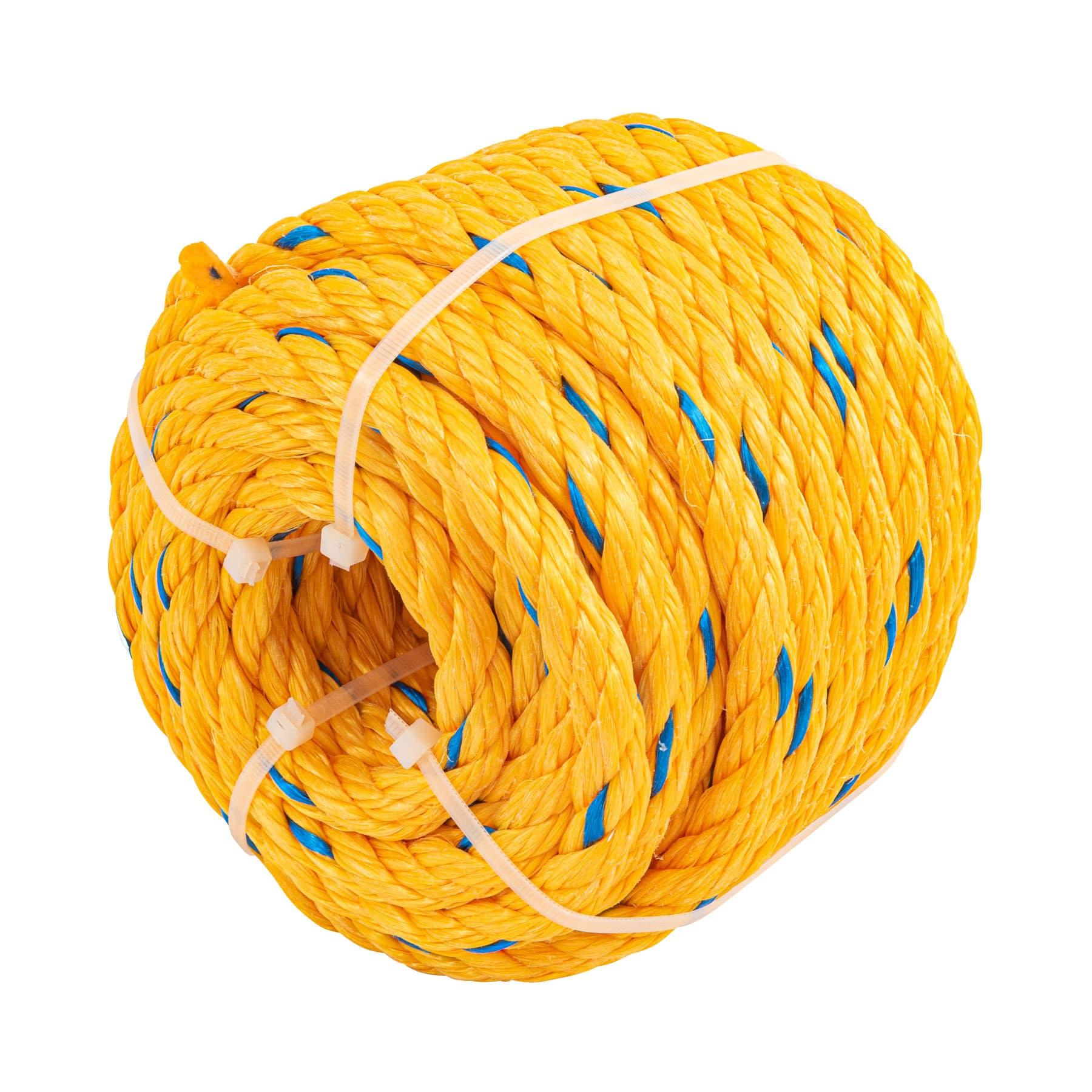 METRO DE CUERDA AMARILLA DE 13 MM EN ROLLO DE 13M, FIERO