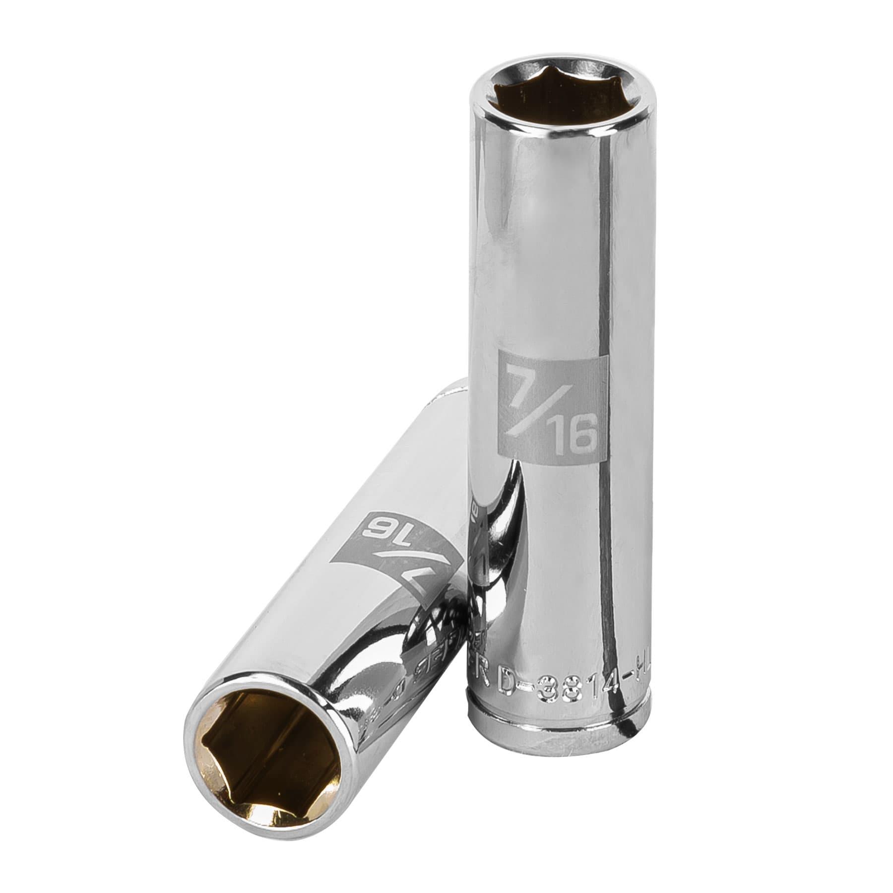 DADO LARGO DE 7/16', 6 PUNTAS, CUADRO 3/8', TRUPER