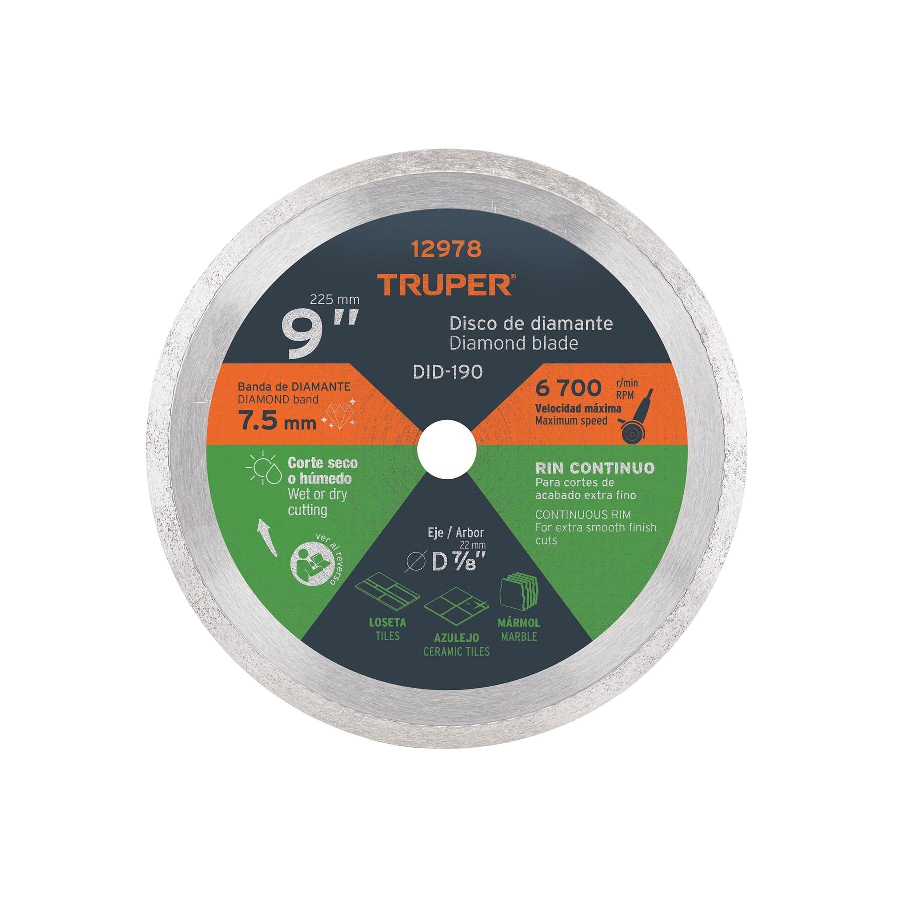 "DISCO RECUBIERTO DE DIAMANTE DE 9"""