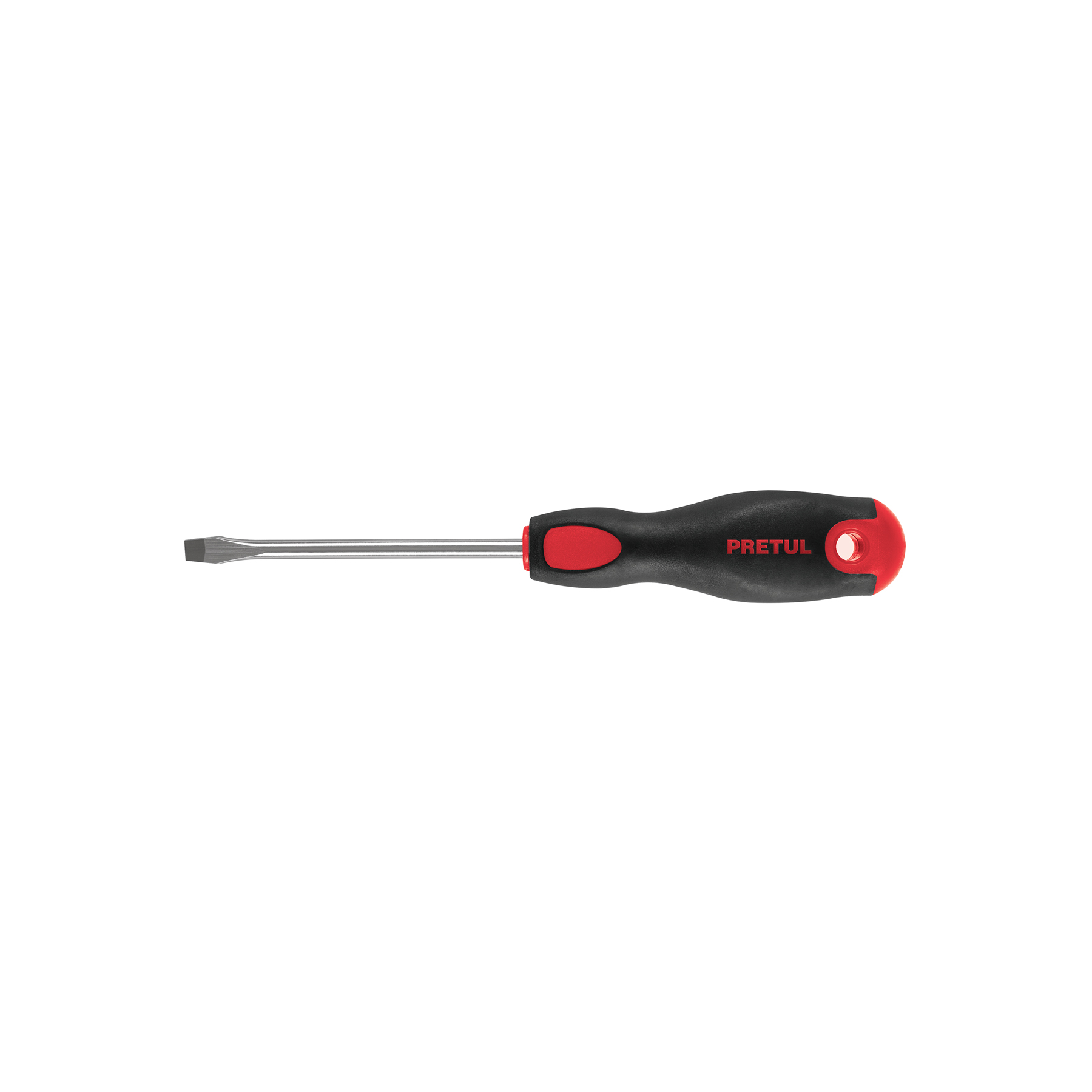 DESARMADOR PLANO 1/4' X 4'MANGO COMFORT GRIP, PRETUL