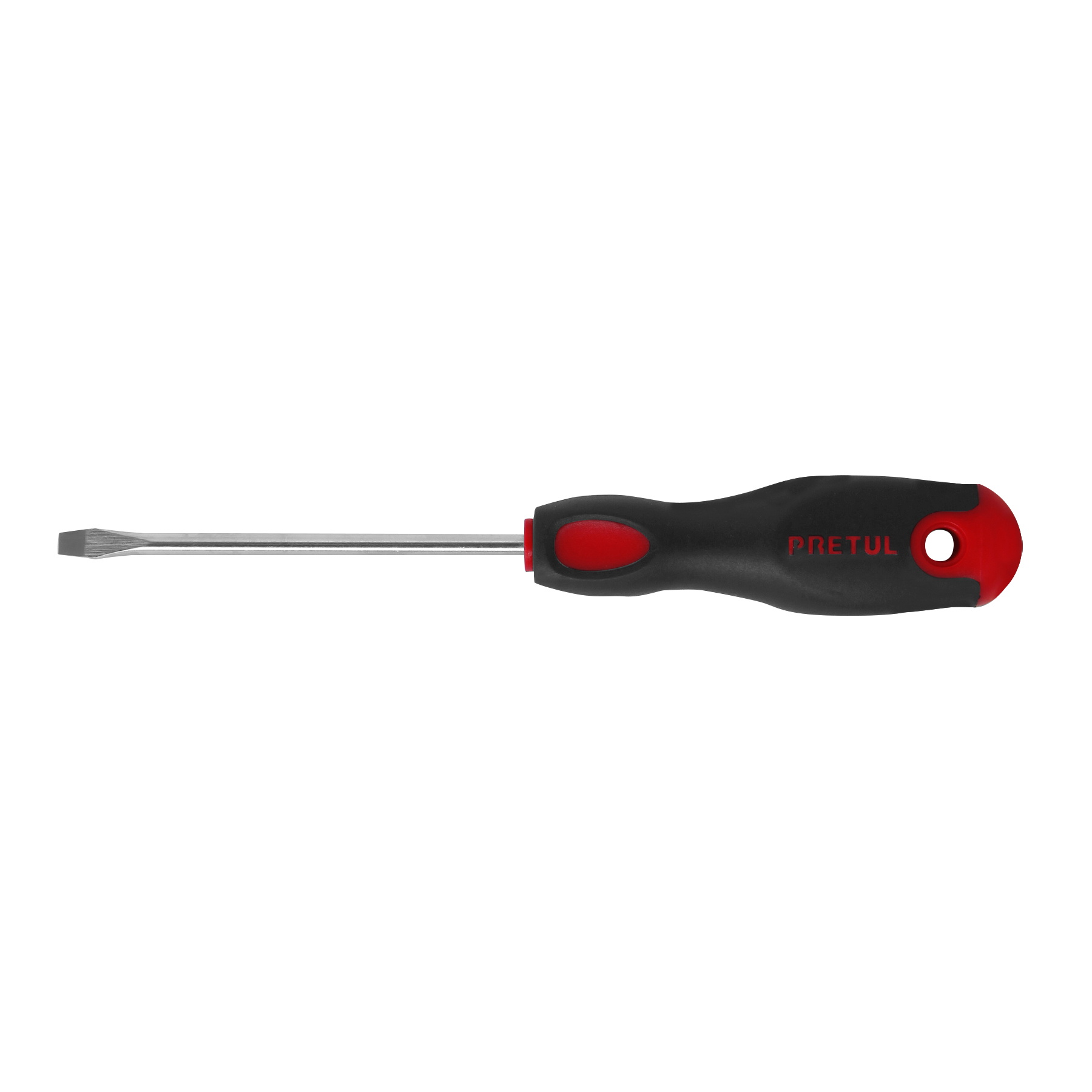 DESARMADOR PLANO 3/16 X 4' MANGO COMFORT GRIP, PRETUL