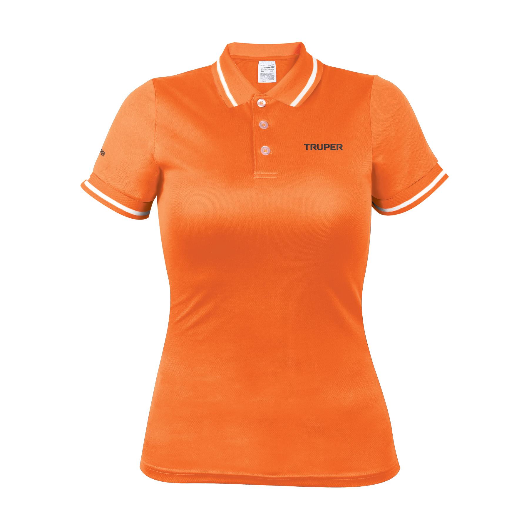 PLAYERA POLO PERFORMANCE NARANJA, PARA DAMA, TALLA G
