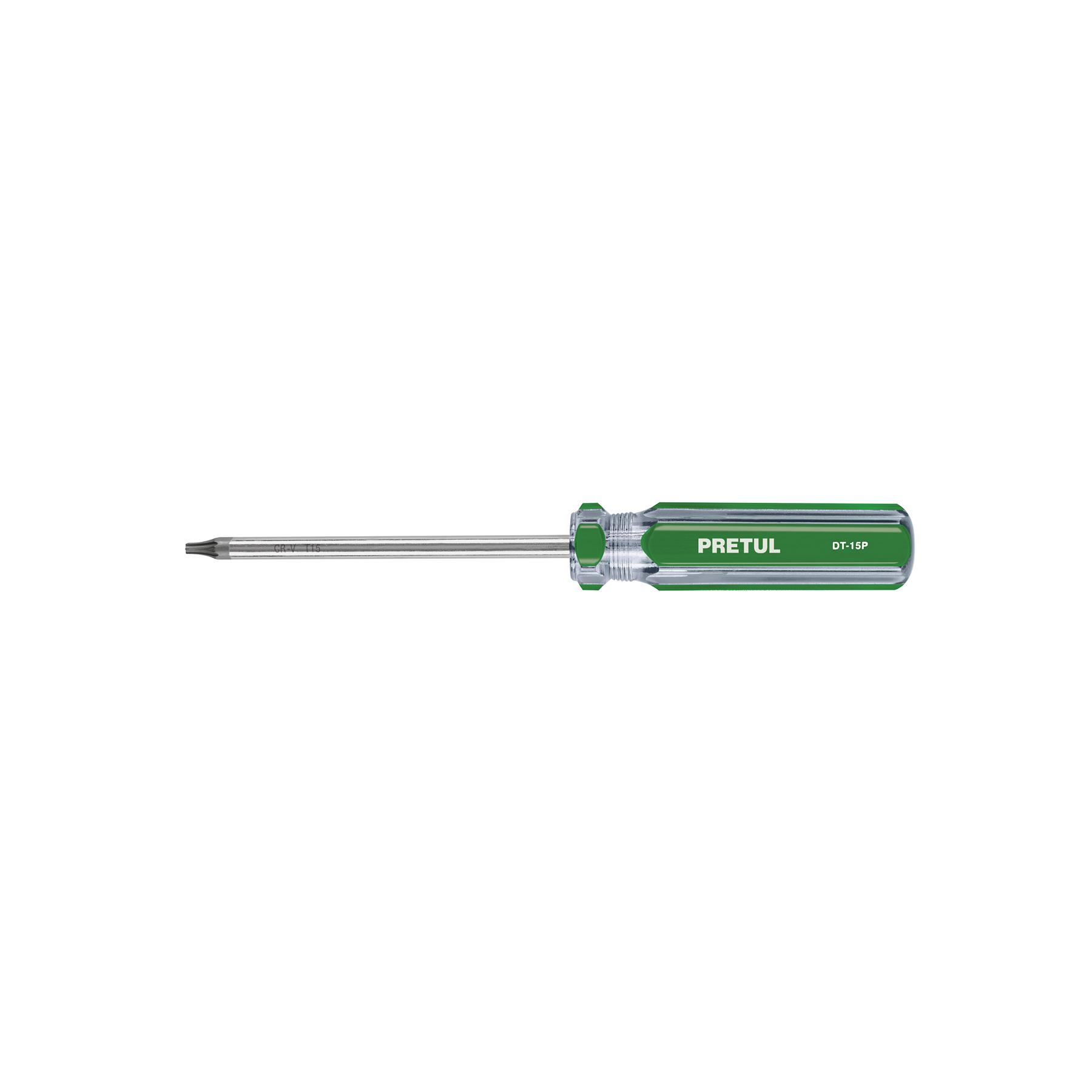 DESARMADOR PUNTA TORX T 15 MANGO DE PVC, PRETUL