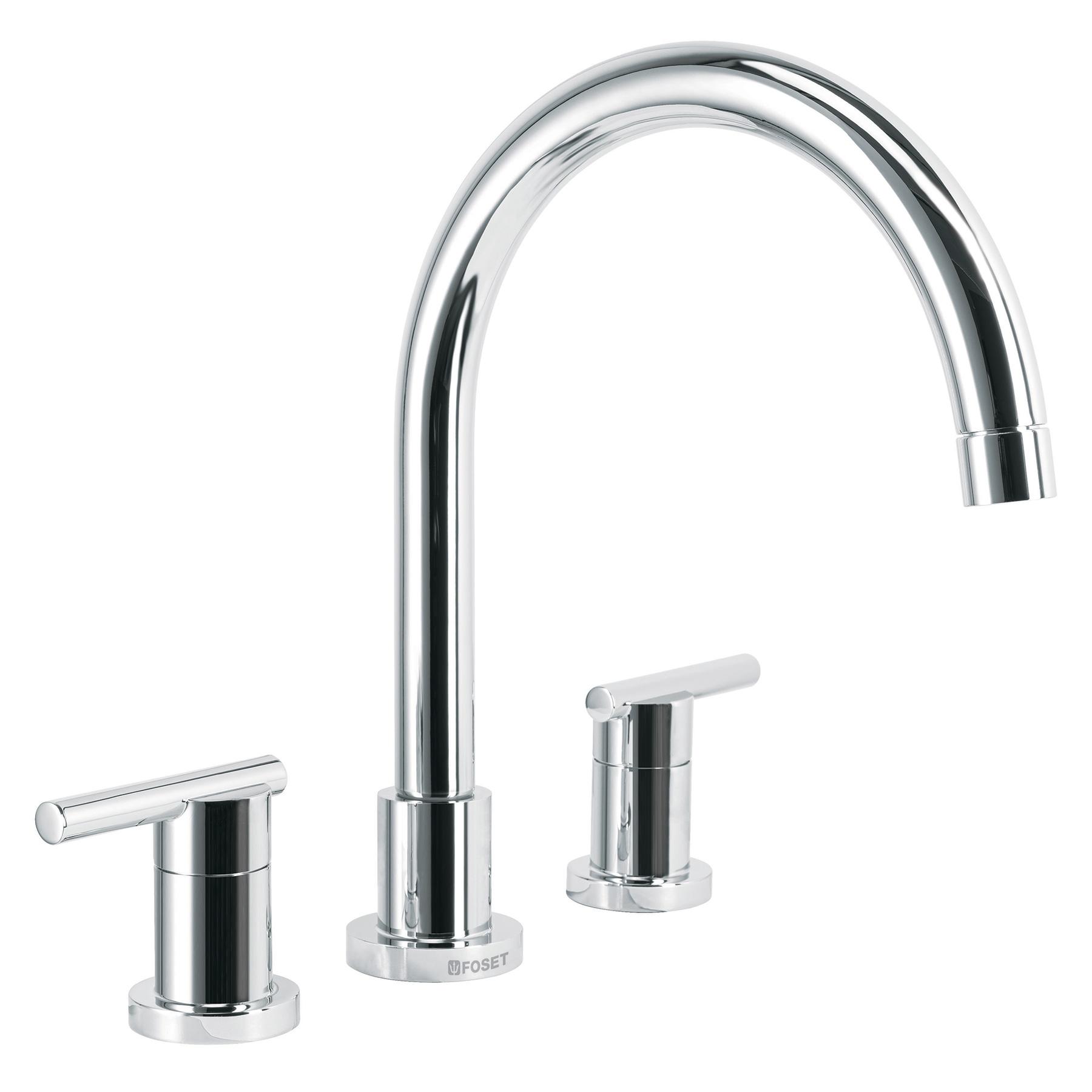 MEZCLADORA CROMO CUELLO ALTO PARA FREGADERO, FOSET ELEMENT