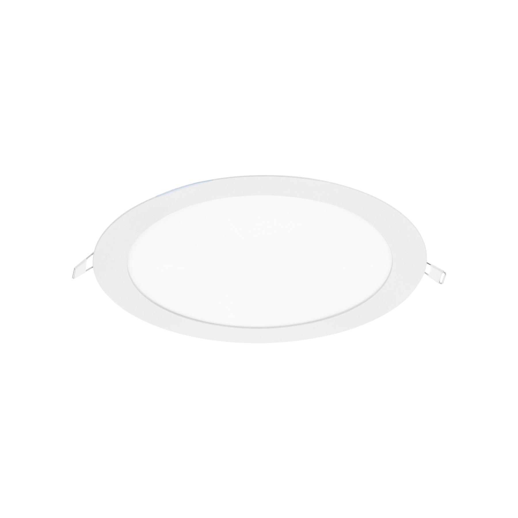 LUMINARIO ULTRADELGADO REDONDO P/EMPOTRAR 18W, LUZ DE DÍA