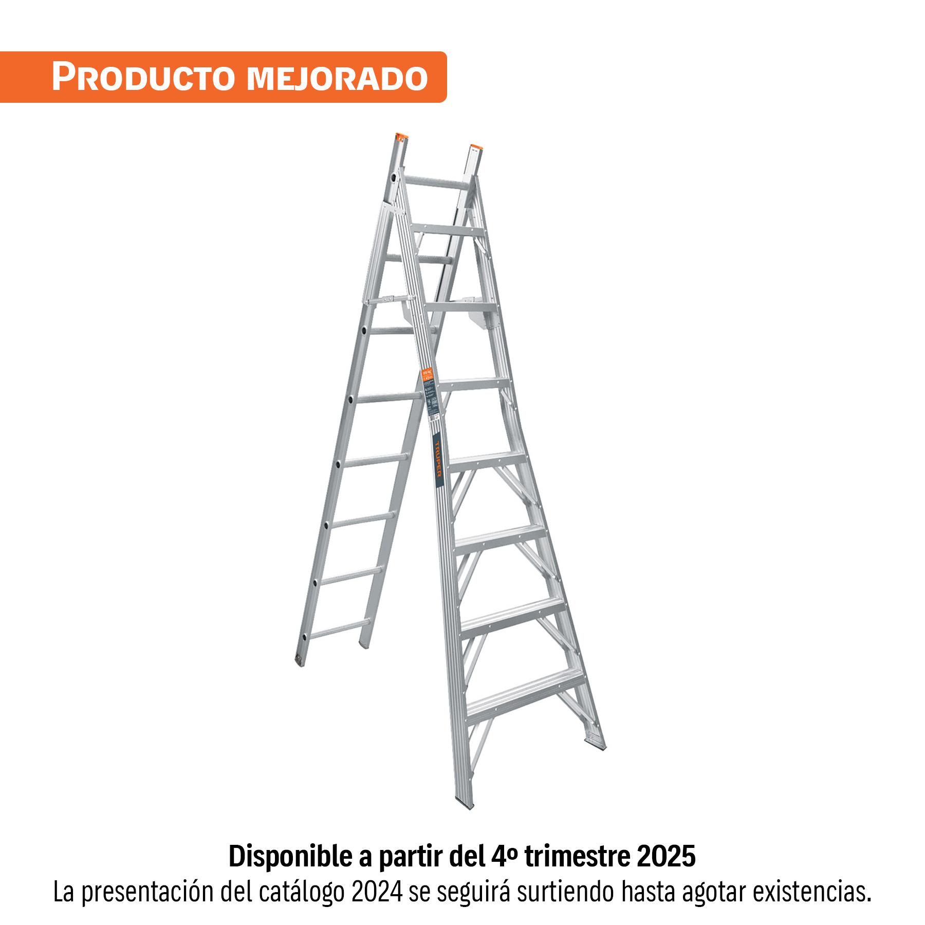ESCALERA DE COMBINACIÓN, TIPO LL, 15 ESCALONES, TRUPER