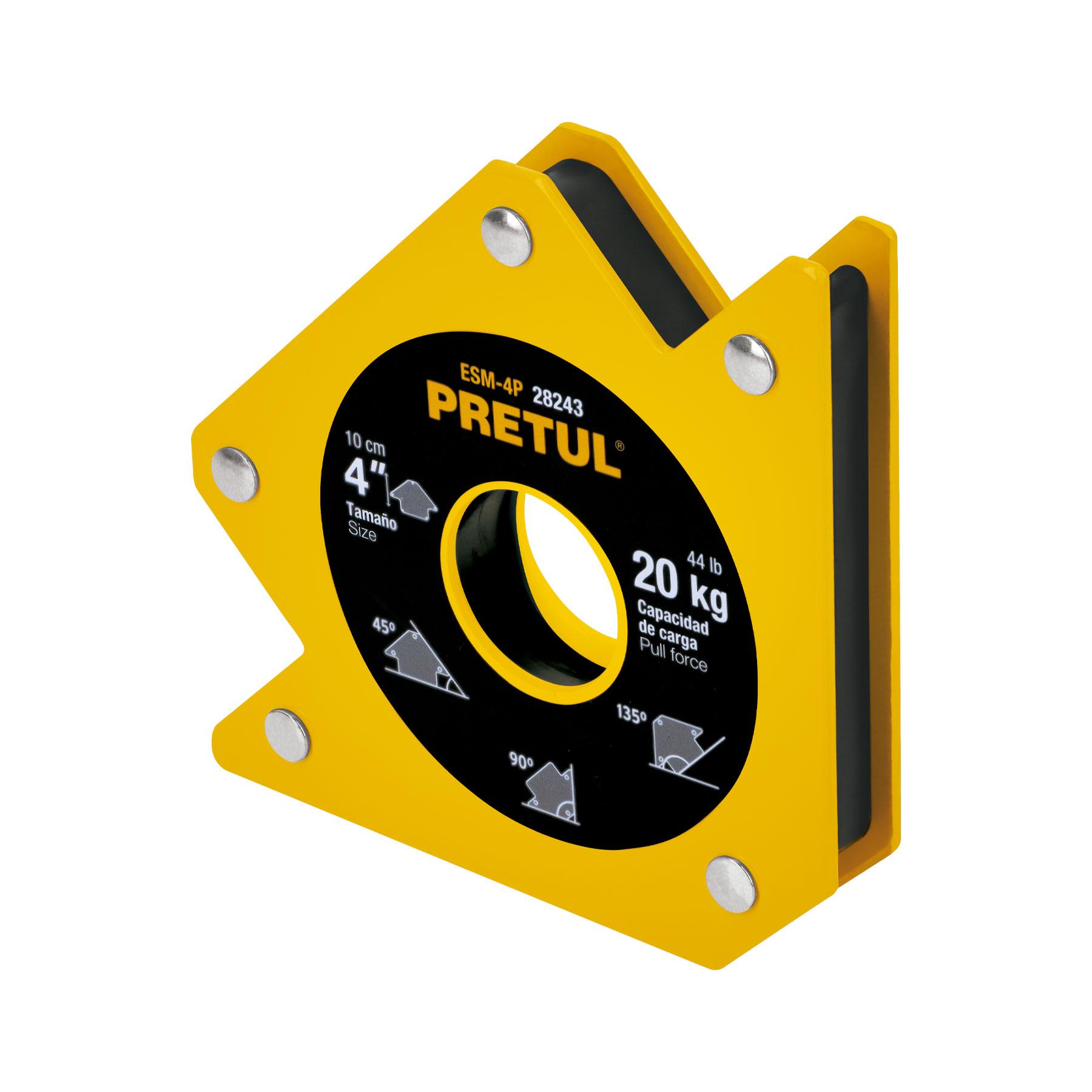 "ESCUADRA MAGNÉTICA 4"" PARA SOLDAR, CAPACIDAD 20KG"