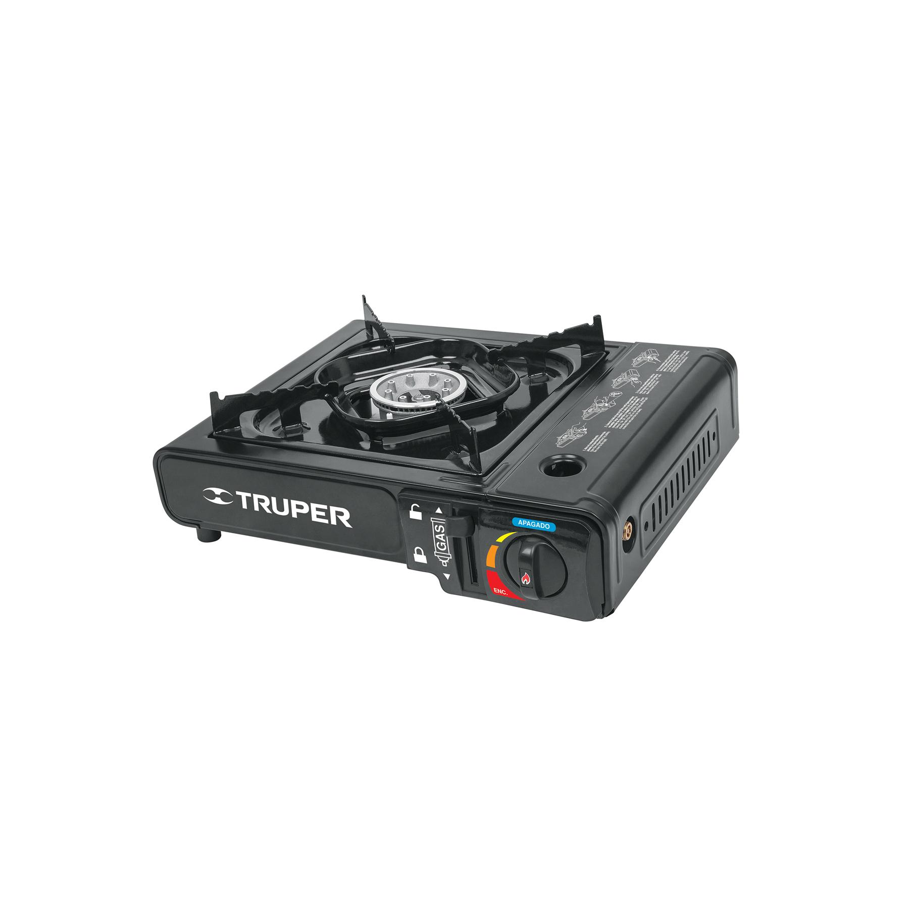 ESTUFILLA PORTÁTIL, ENCENDIDO ELECTRÓNICO P/LATA 1/4 VUELTA