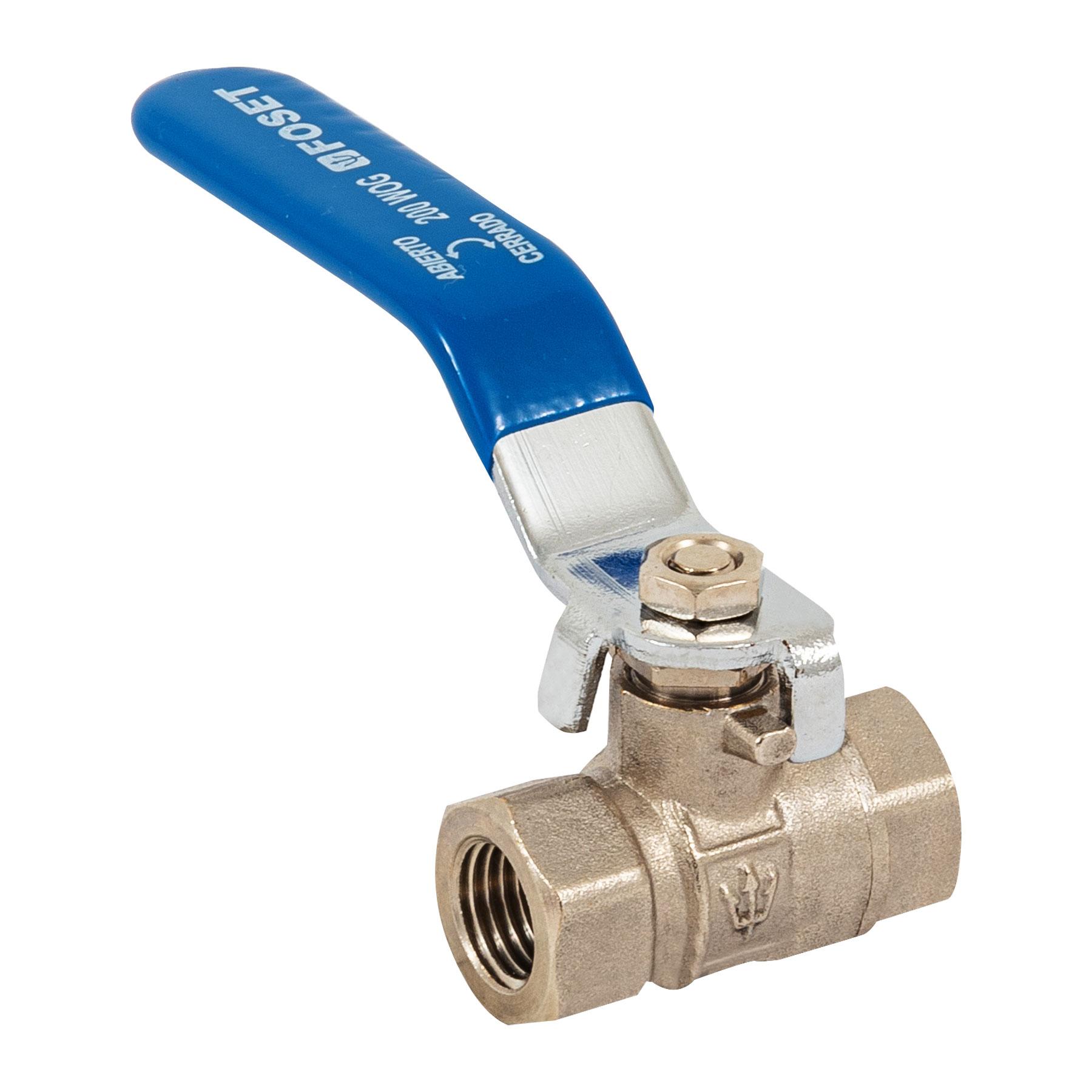 VÁLVULA DE ESFERA DE LATÓN, ROSCABLE 1/4', FOSET