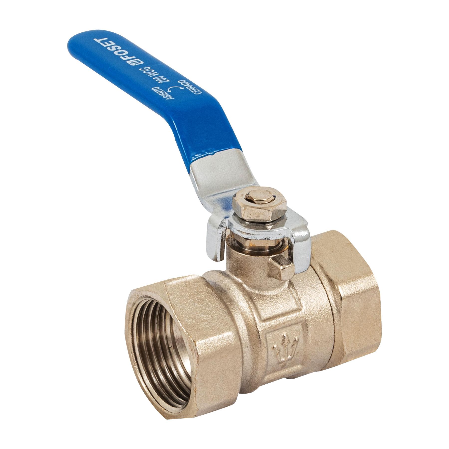 VÁLVULA DE ESFERA DE LATÓN, ROSCABLE 1', FOSET