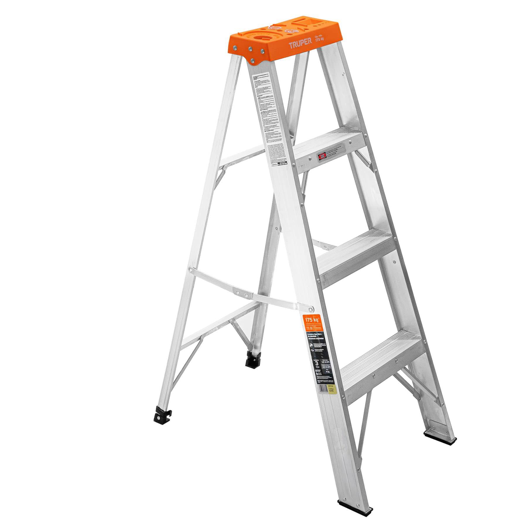 ESCALERA DE TIJERA TIPO II 3 PELDAÑOS, TRUPER