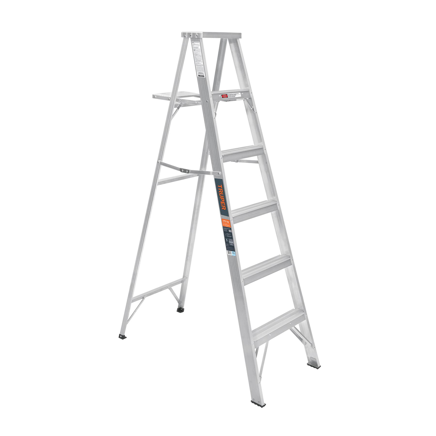 ESCALERA DE TIJERA 100% ALUMINIO TIPO LL 5 PELDAÑOS, TRUPER