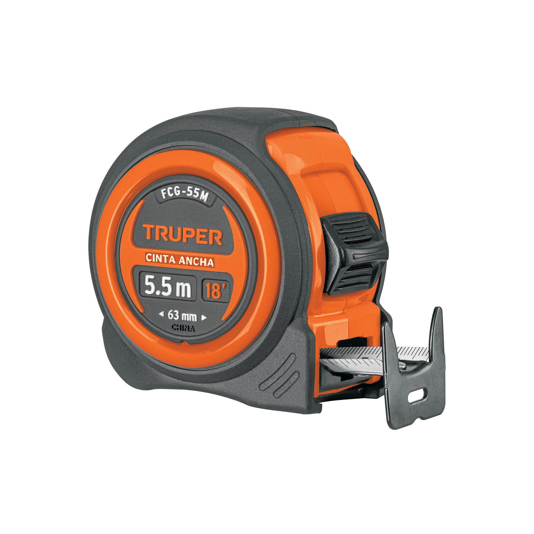 FLEXÓMETRO COMPACTO CONTRA IMPACTOS 5.5 M CINTA 25 MM