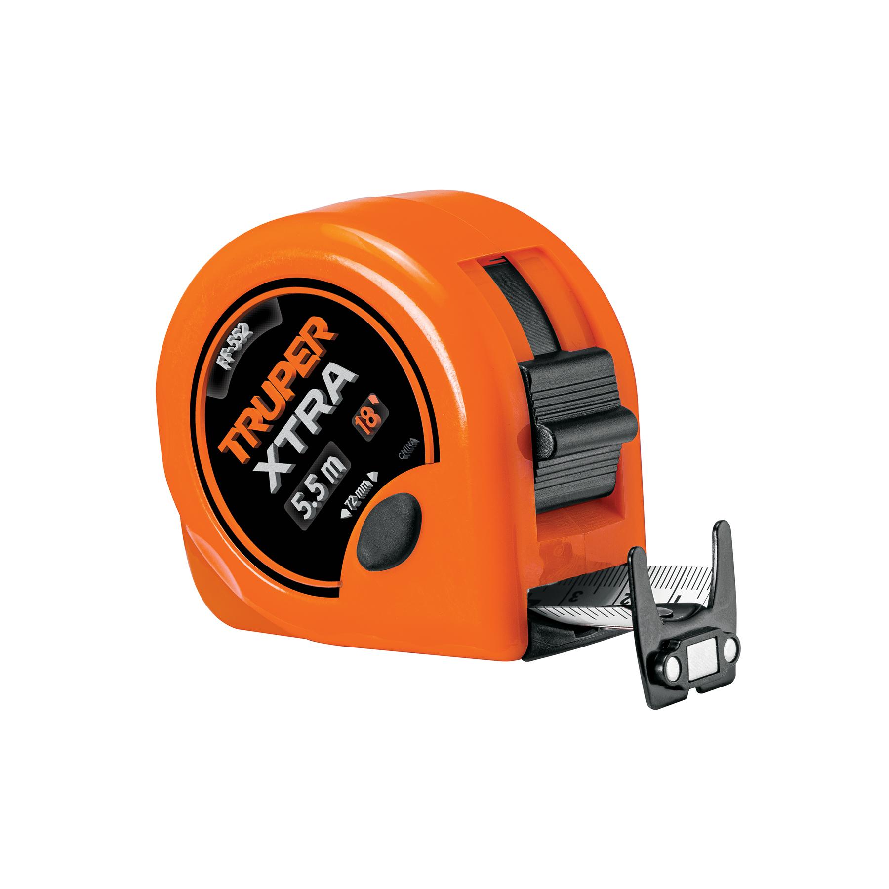 FLEXÓMETRO XTRA 5.5 M CINTA EXTRA ANCHA 28 MM, TRUPER