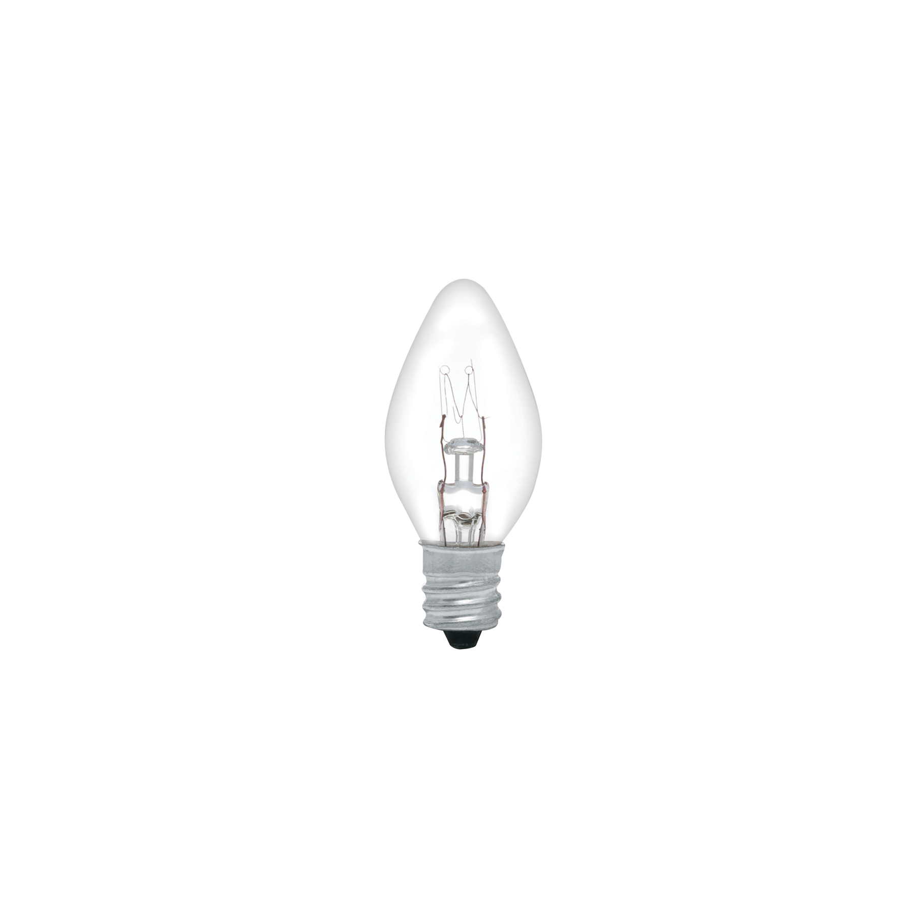 CAJA CON 50 FOCOS INCANDESCENTES TRANSPARENTES BASE E12 7.5W