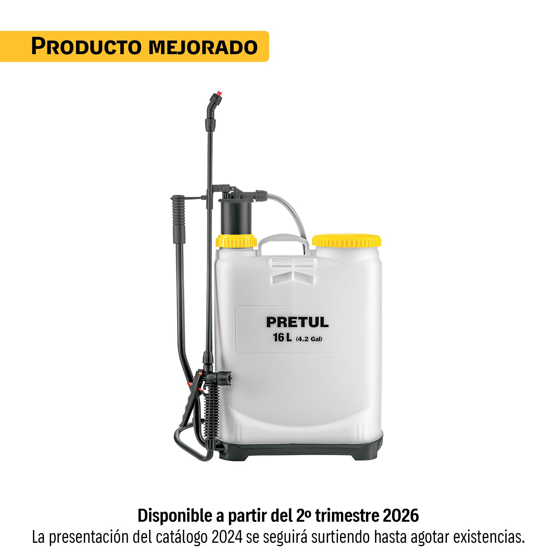 FUMIGADOR DE 16 L MANUAL DE MOCHILA, PRETUL