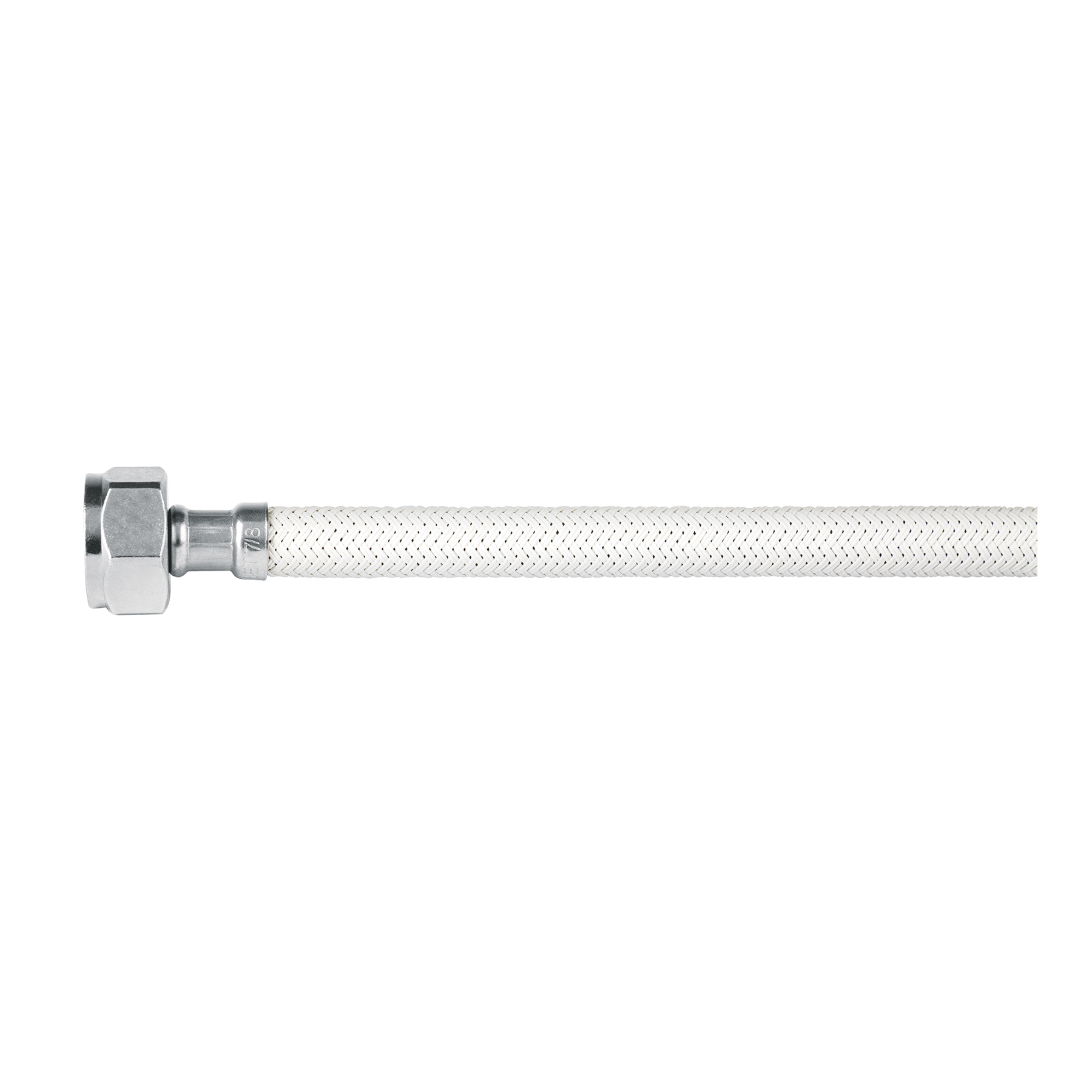 MANGUERA PARA WC, VINILO BLANCO, 1/2' X 7/8', 35 CM, FOSET