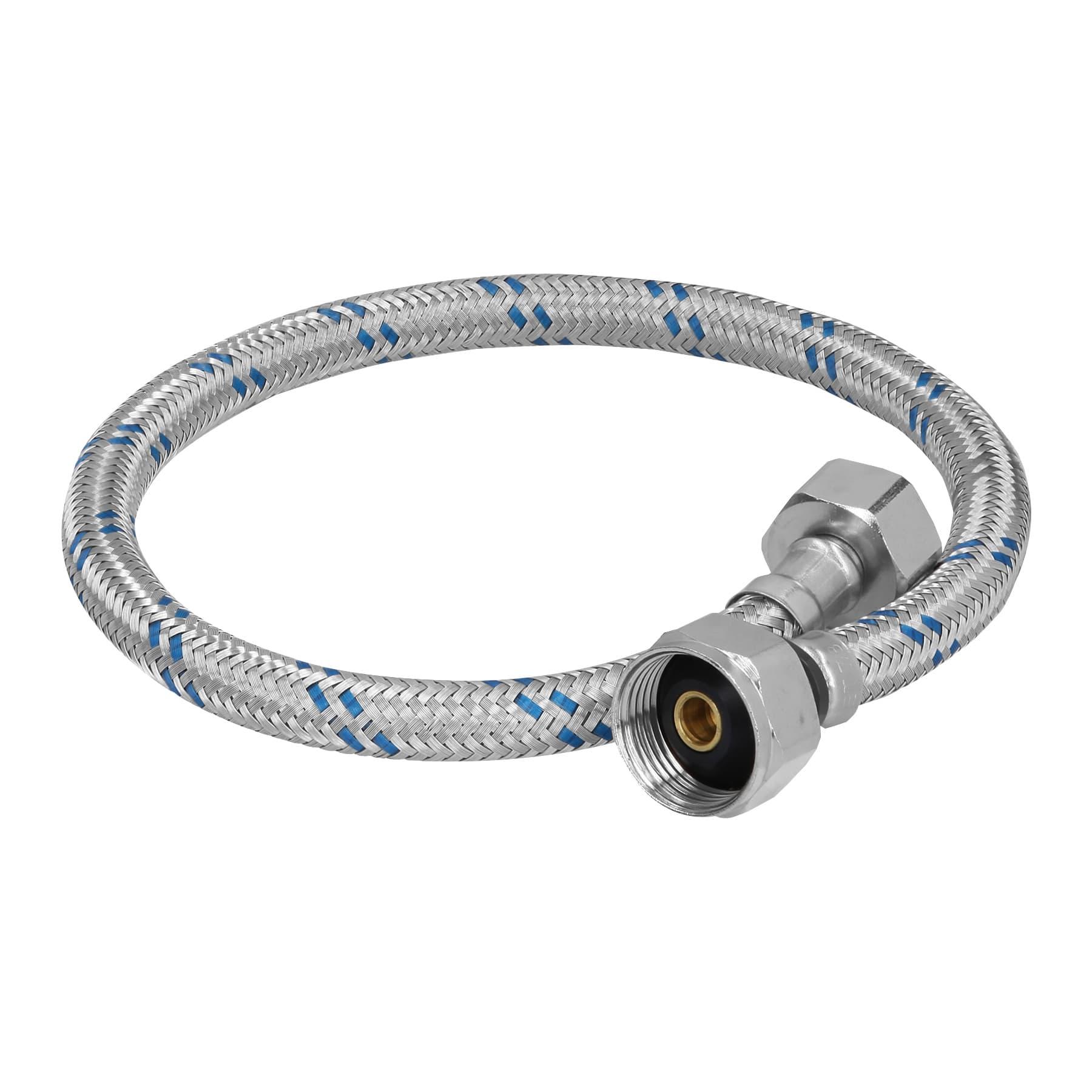 MANGUERA PARA WC, ALUMINIO, 50 CM, 1/2' X 7/8', FOSET