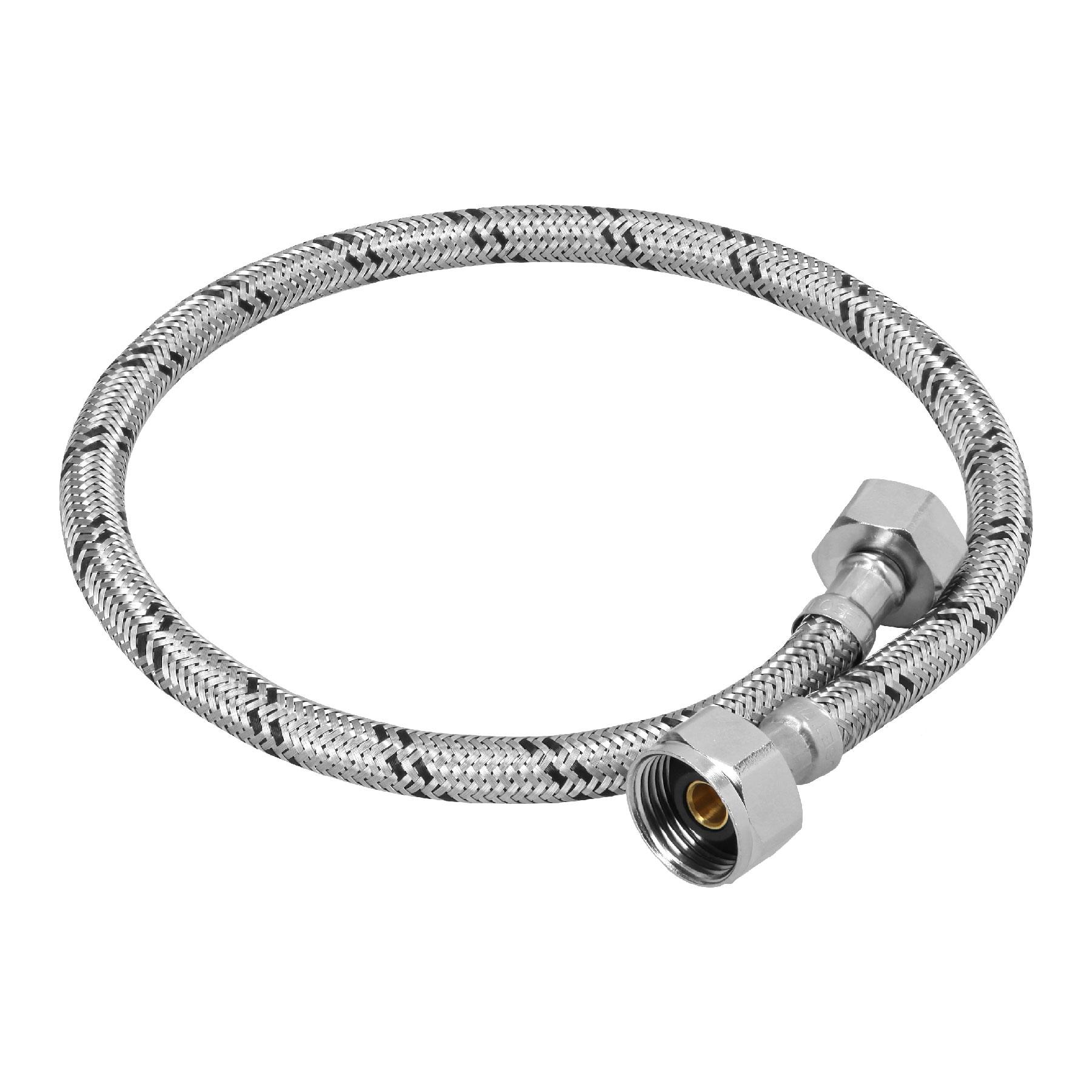 MANGUERA PARA WC, ACERO INOX, 1/2' X 7/8', 60 CM, FOSET