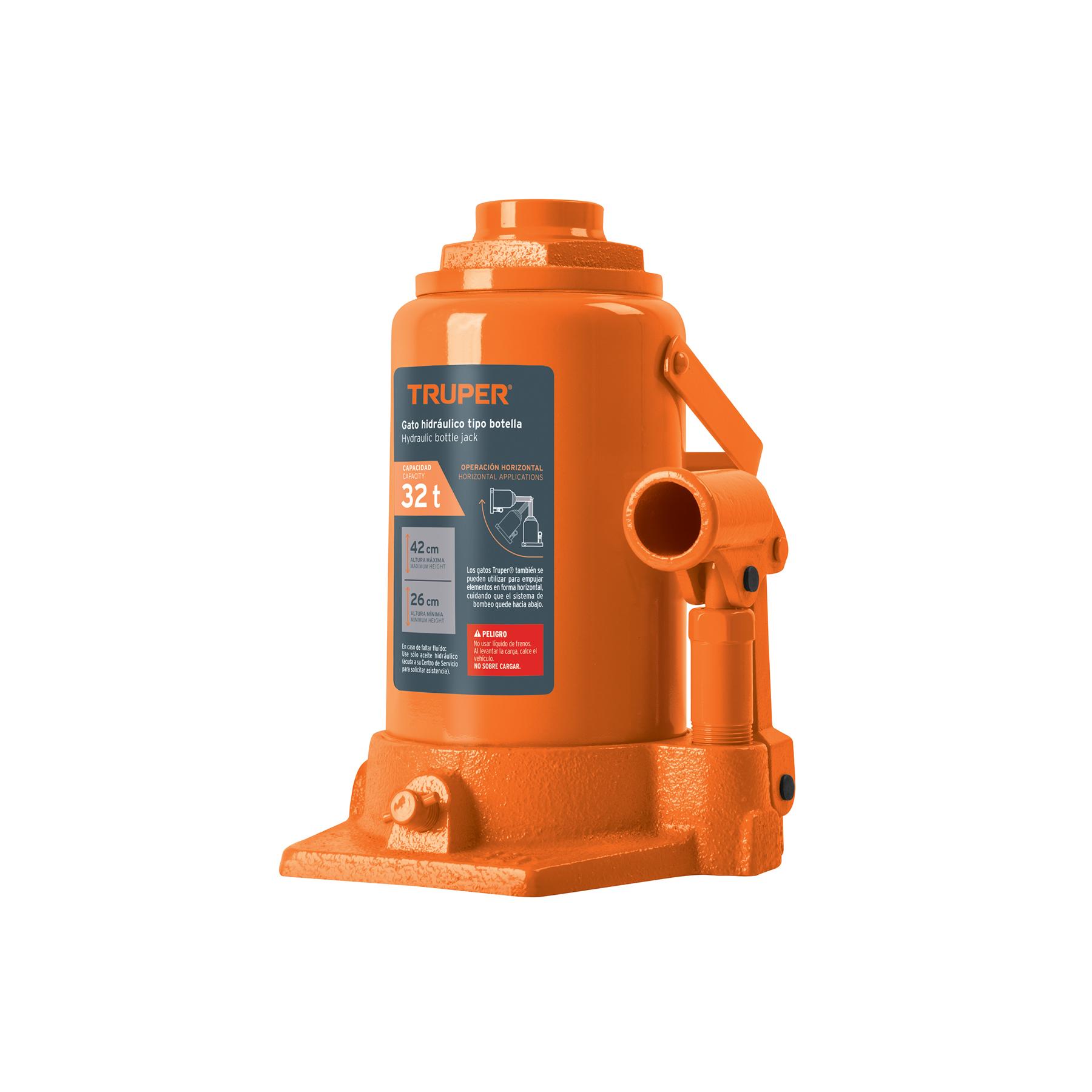 GATO HIDRÁULICO DE BOTELLA DE 32 TON, TRUPER