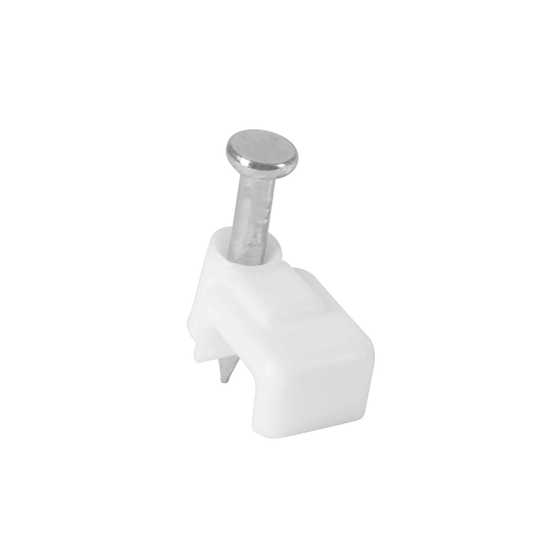 BOLSA CON 500 GRAPAS BLANCAS DE 3 X 6 MM PARA CABLE PLANO