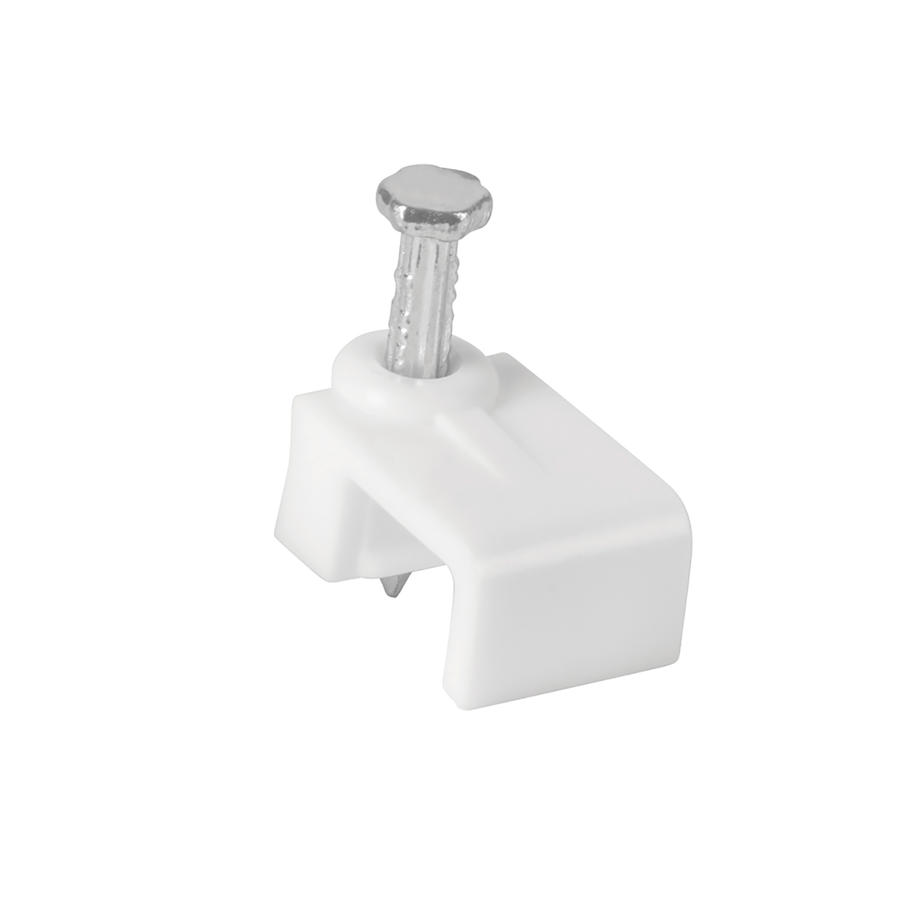 BOLSA CON 500 GRAPAS BLANCAS DE 5 X 8.5 MM PARA CABLE PLANO