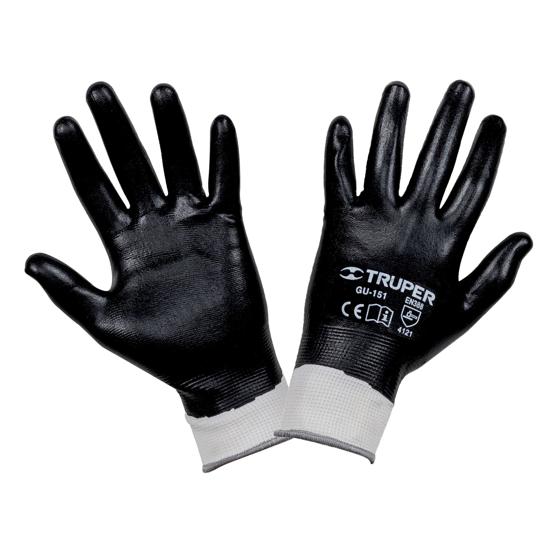 GUANTES DE POLIÉSTER CON RECUBRIMIENTO DE NITRILO, CH,TRUPER