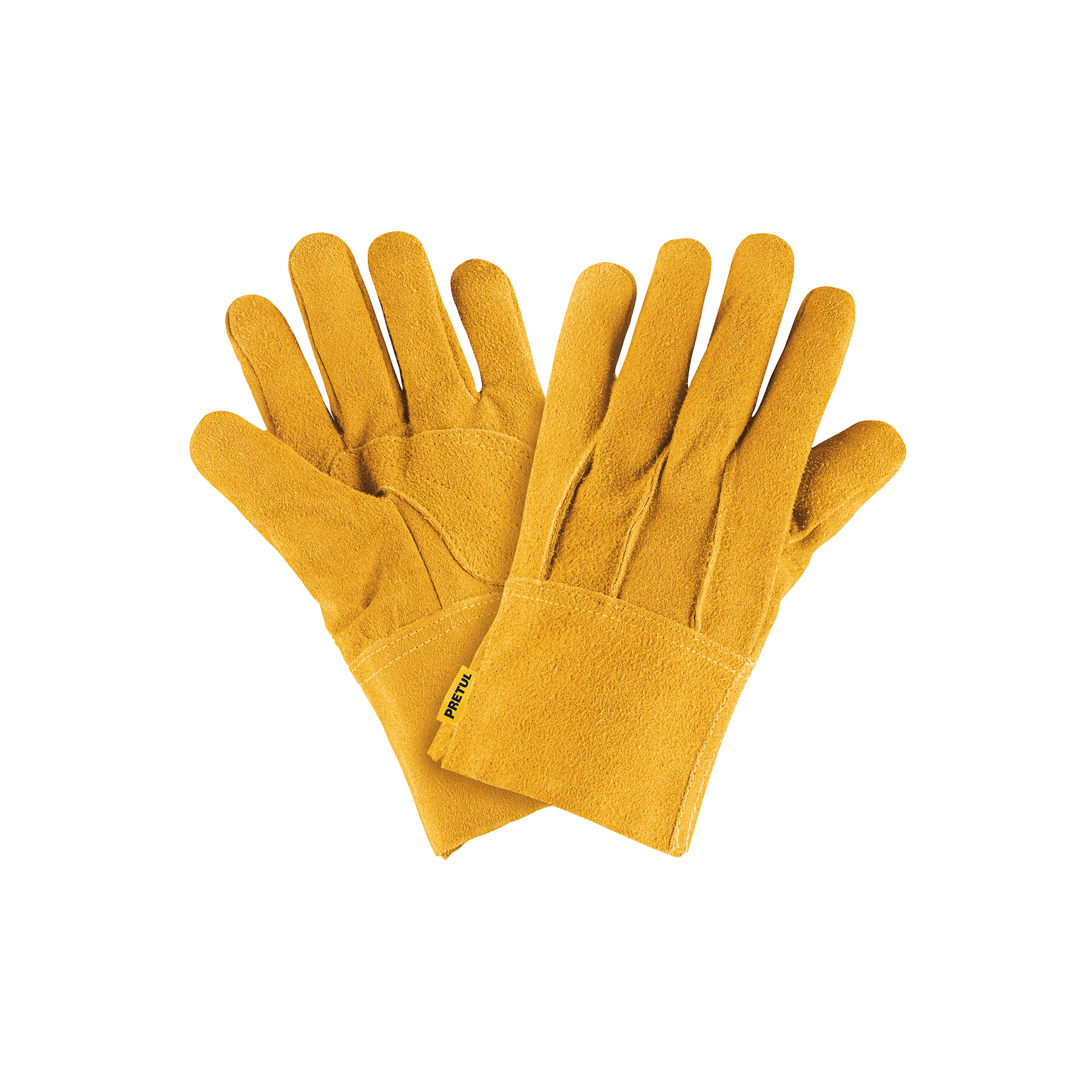 GUANTES DE CARNAZA, CORTOS, PRETUL