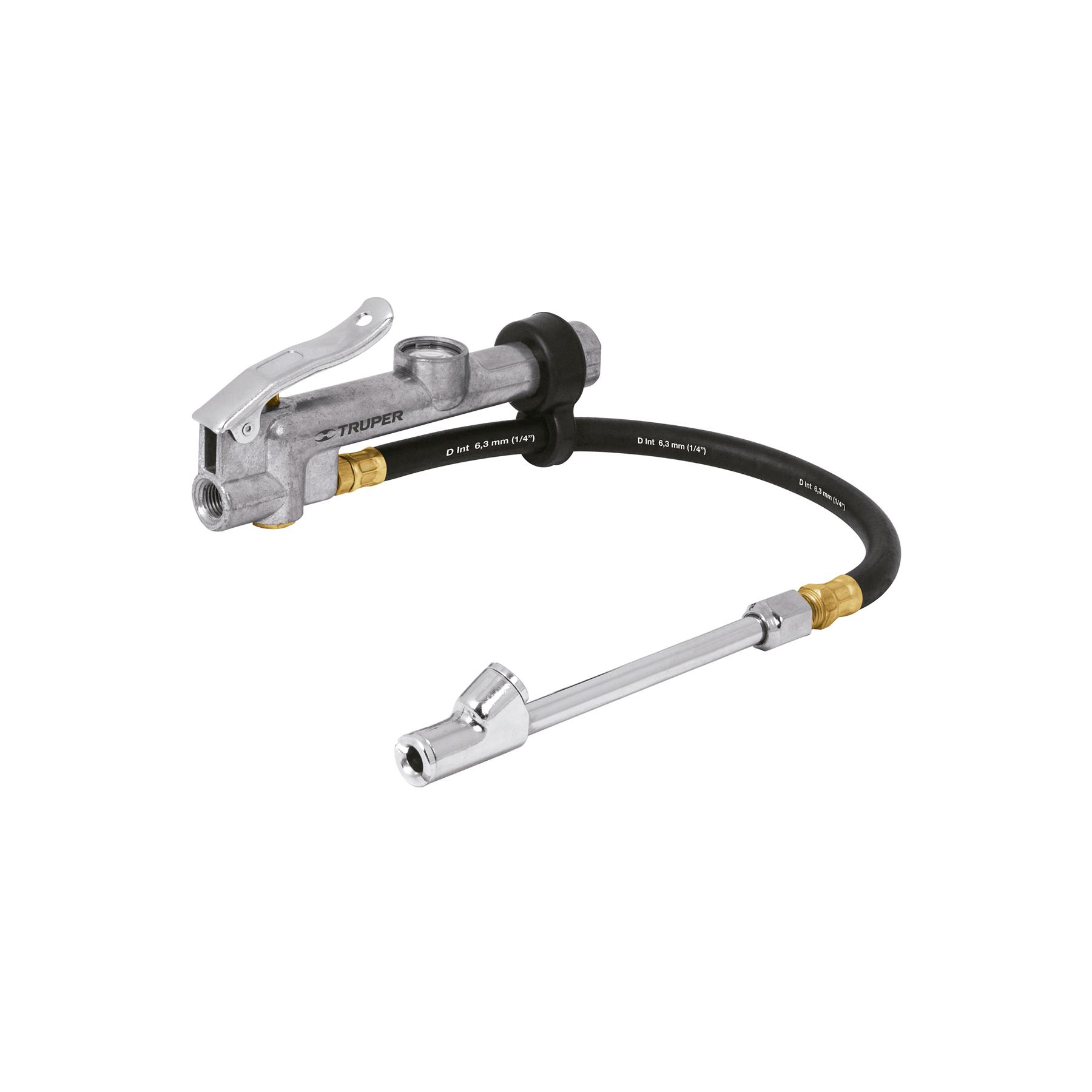 INFLADOR CALIBRADOR DE CABEZA DOBLE, PROFESIONAL,1/4' NPT