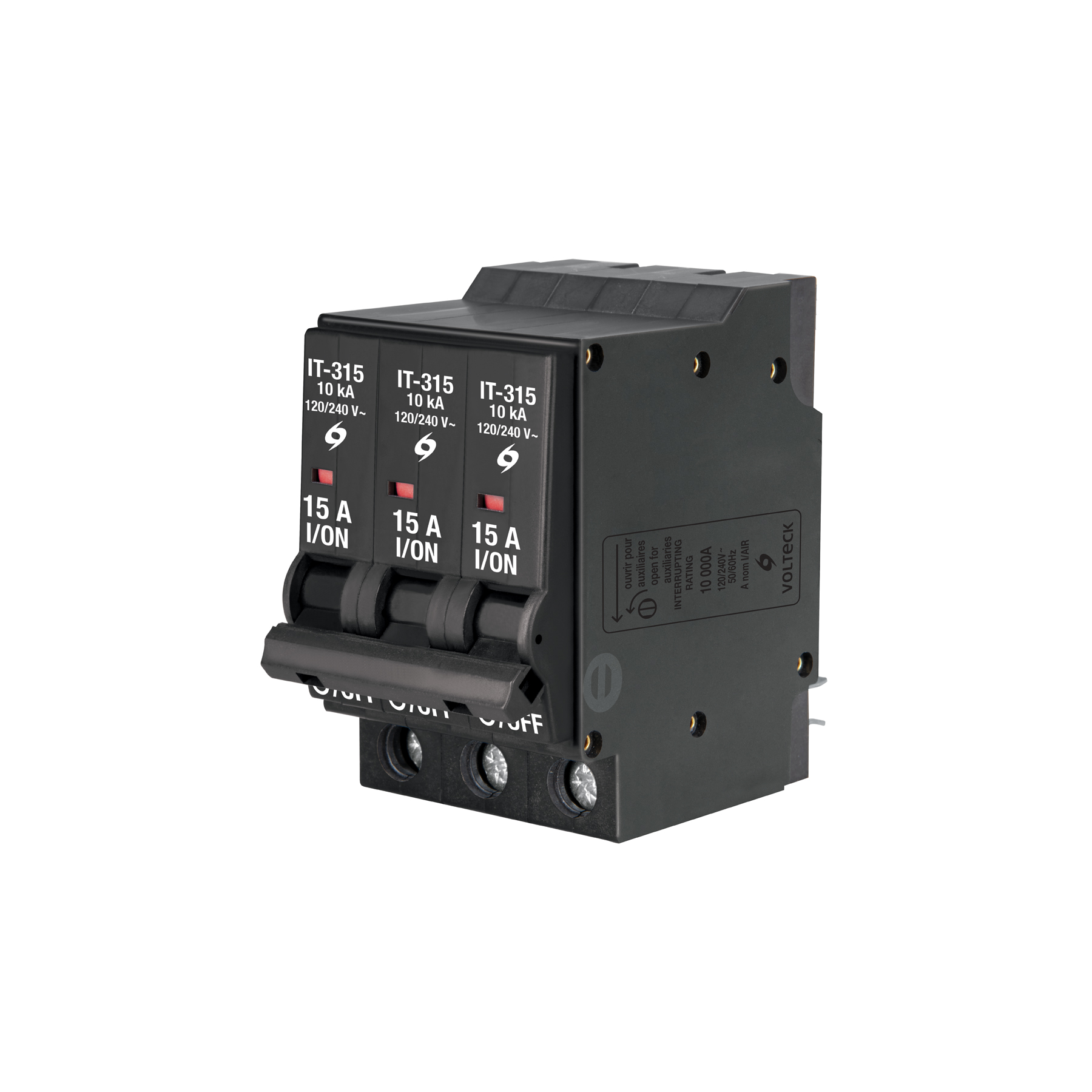 INTERRUPTOR TERMOMAGNÉTICO 3 POLOS 15 A, VOLTECK