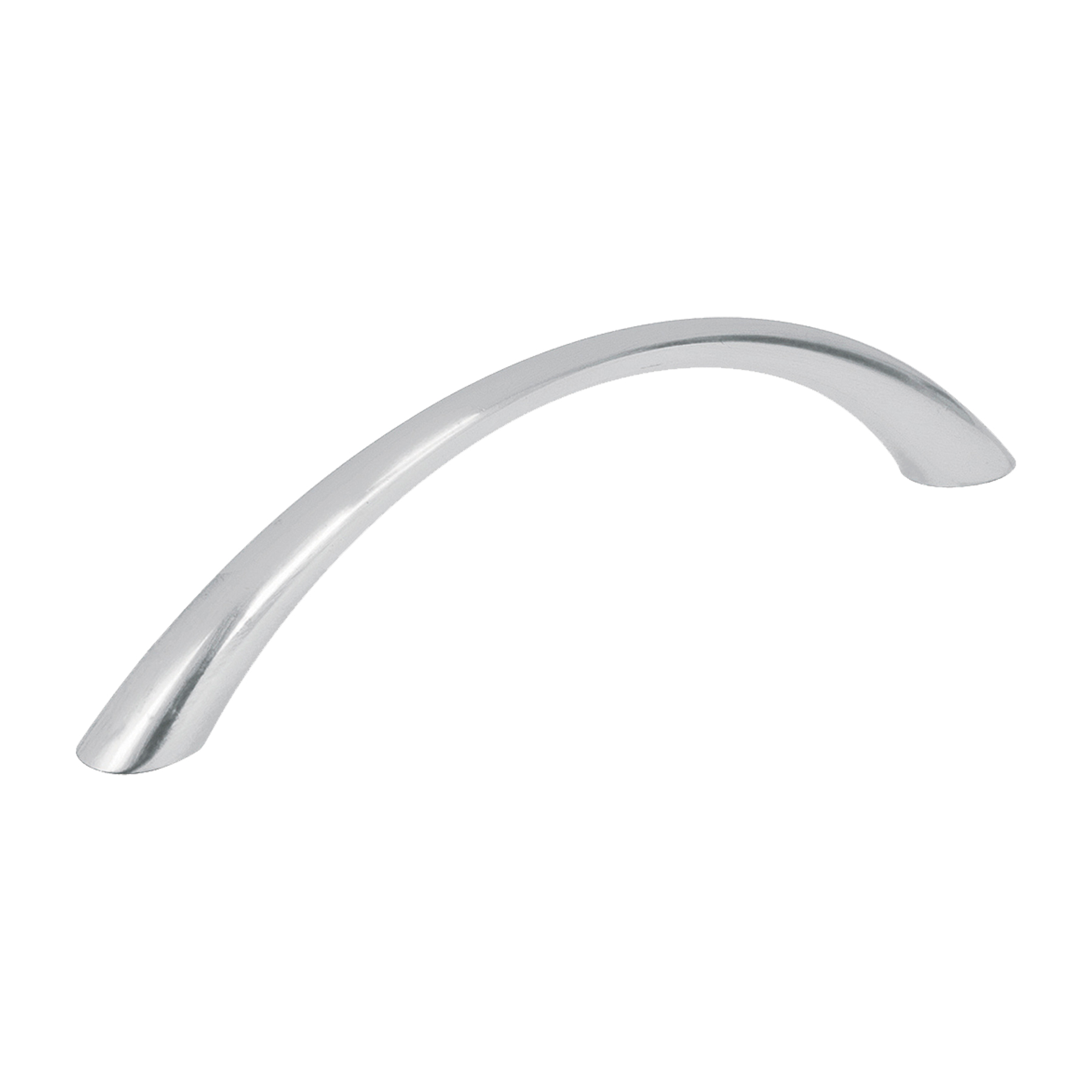 JALADERA METÁLICA DE 96MM ESTILO 'ARCO', NÍQUEL SATINADO