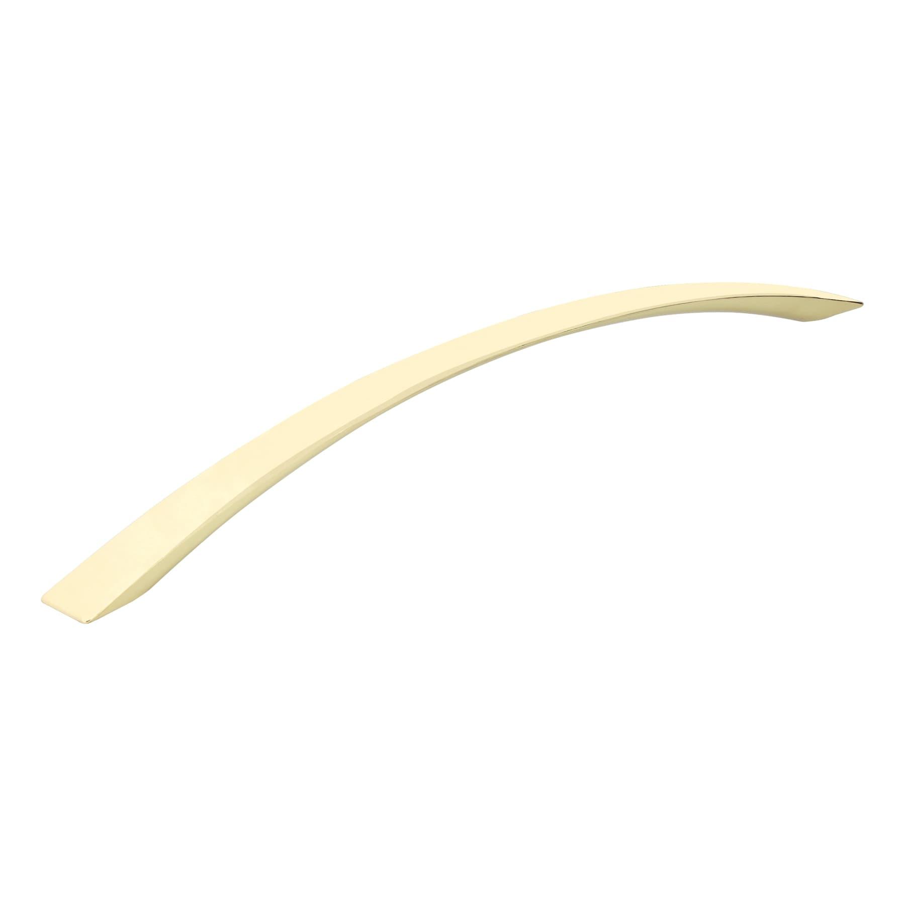 JALADERA METÁLICA DE 224MM ESTILO 'MODERNO', LATÓN BRILLANTE