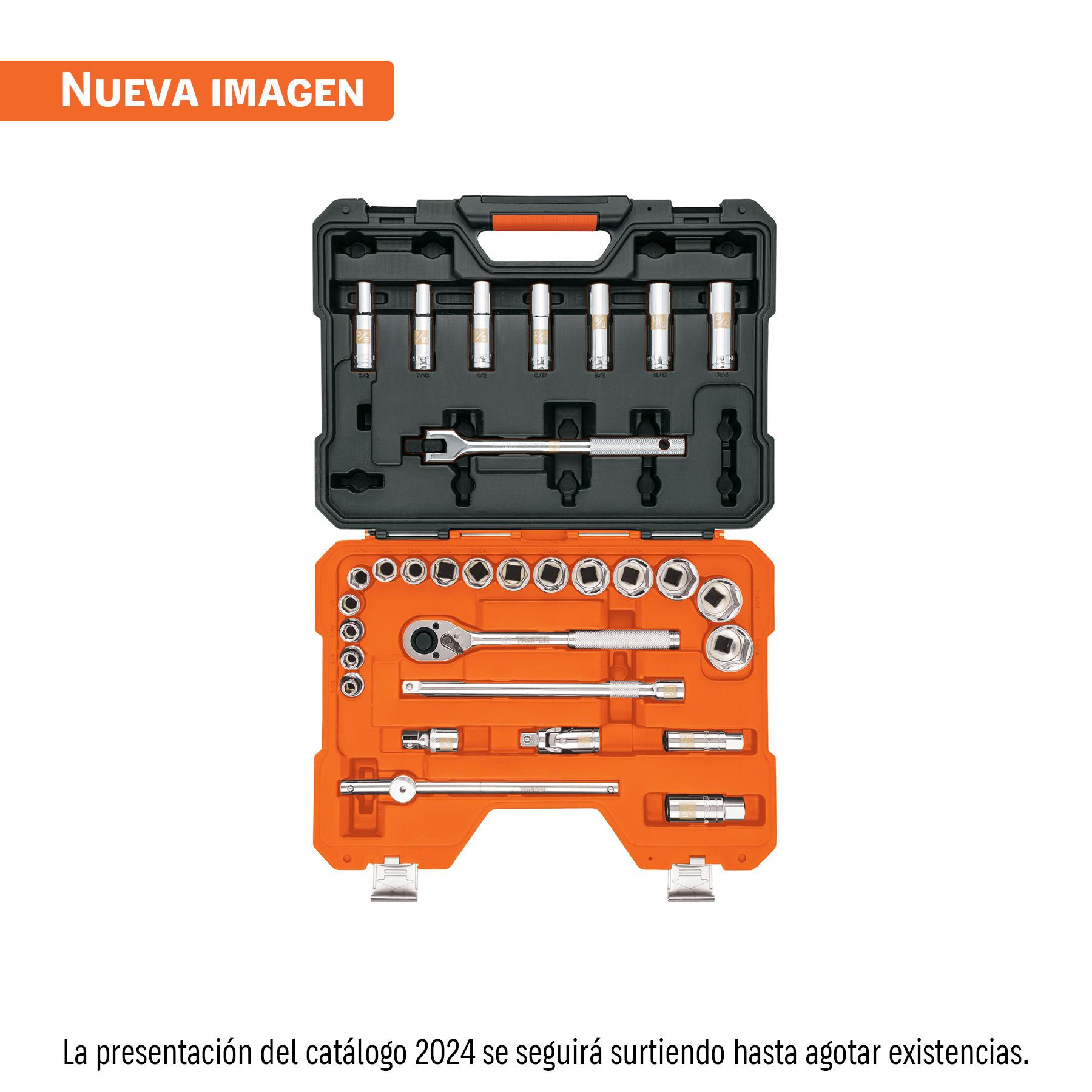 JUEGO DE 31 HERRAMIENTAS CUADRO 1/2' STD PARA MECÁNICO