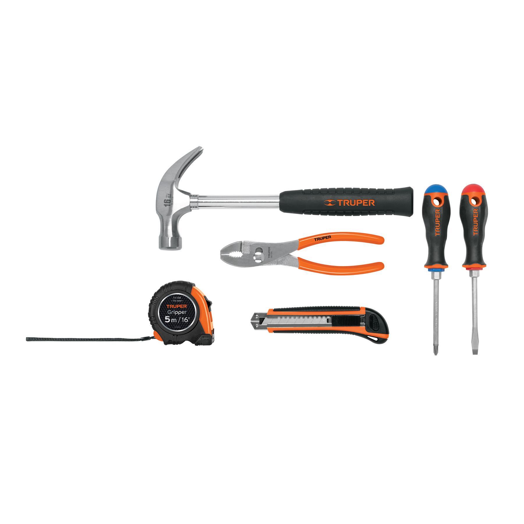 JUEGO DE 6 HERRAMIENTAS CASERAS, TRUPER