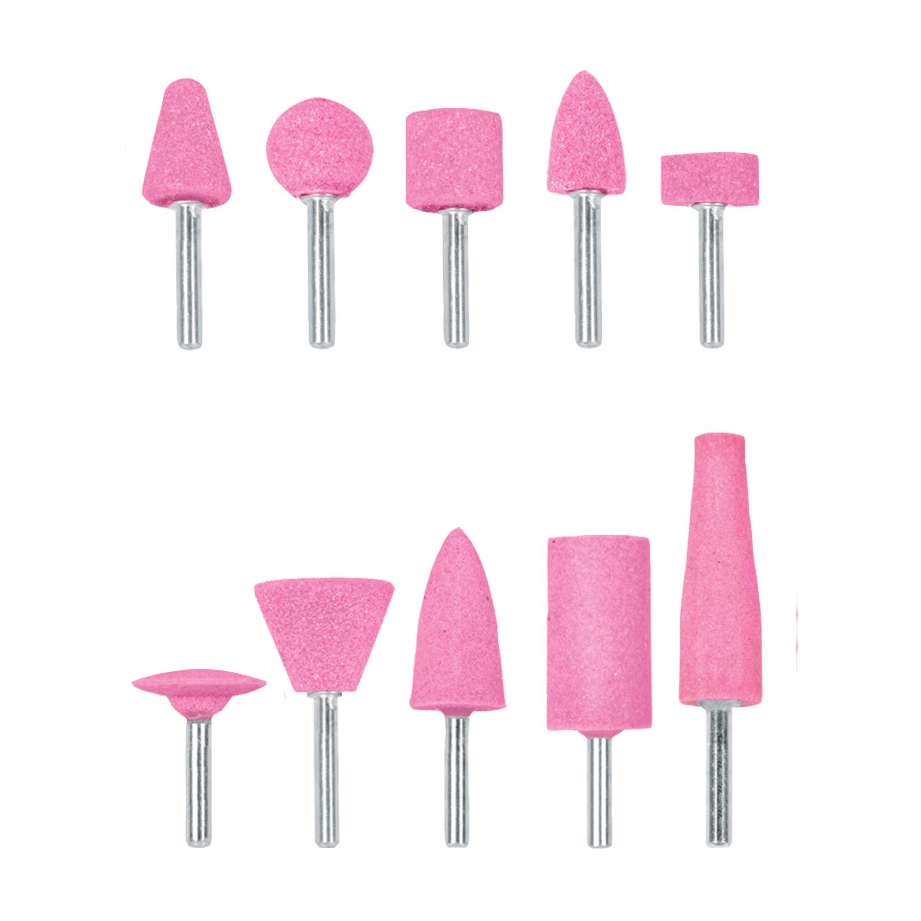 JUEGO DE 10 PIEDRAS MONTADAS ZANCO 1/4', USO GENERAL, TRUPER