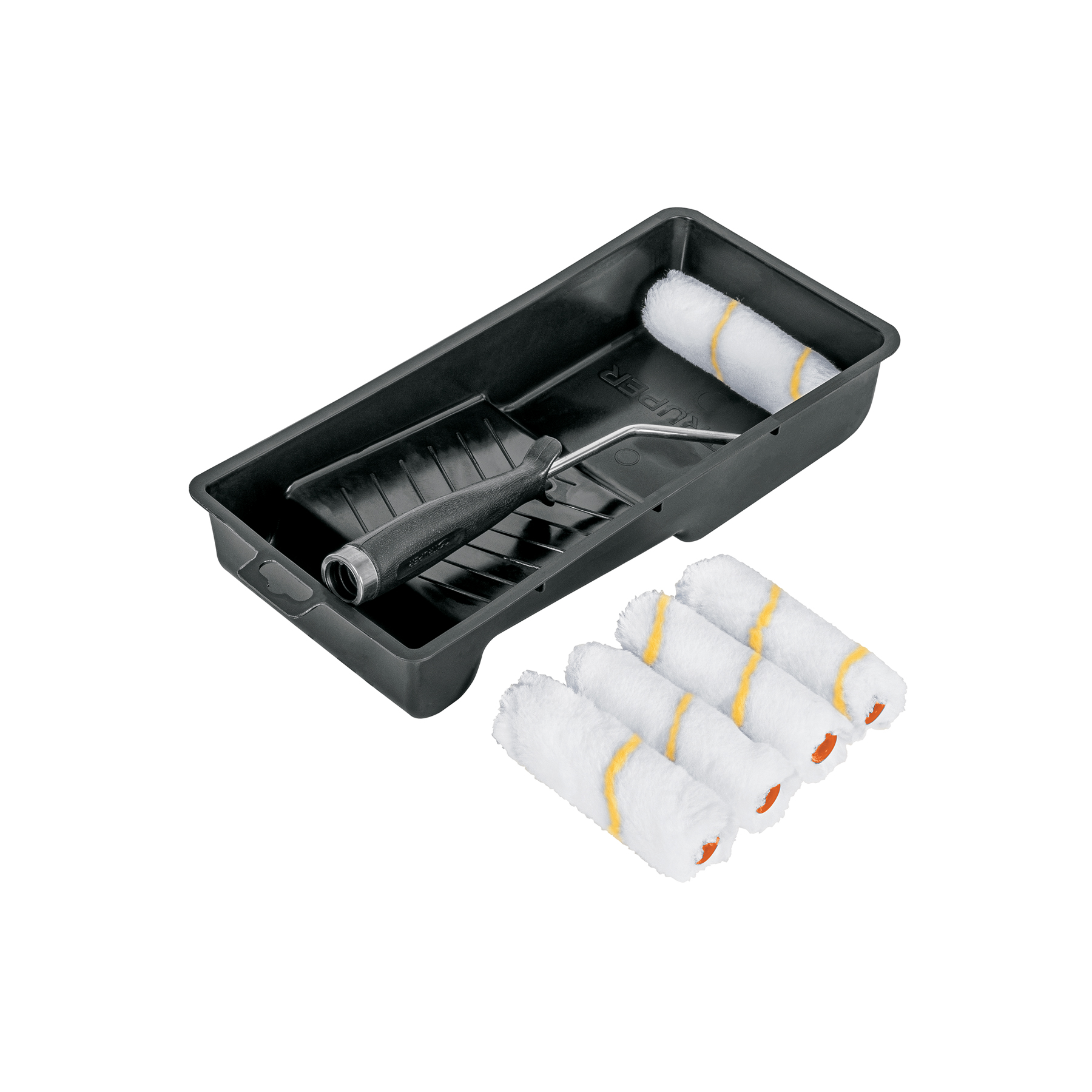 KIT DE RODILLO PARA PINTAR, 4' (MANERAL, CHAROLA Y FELPA)