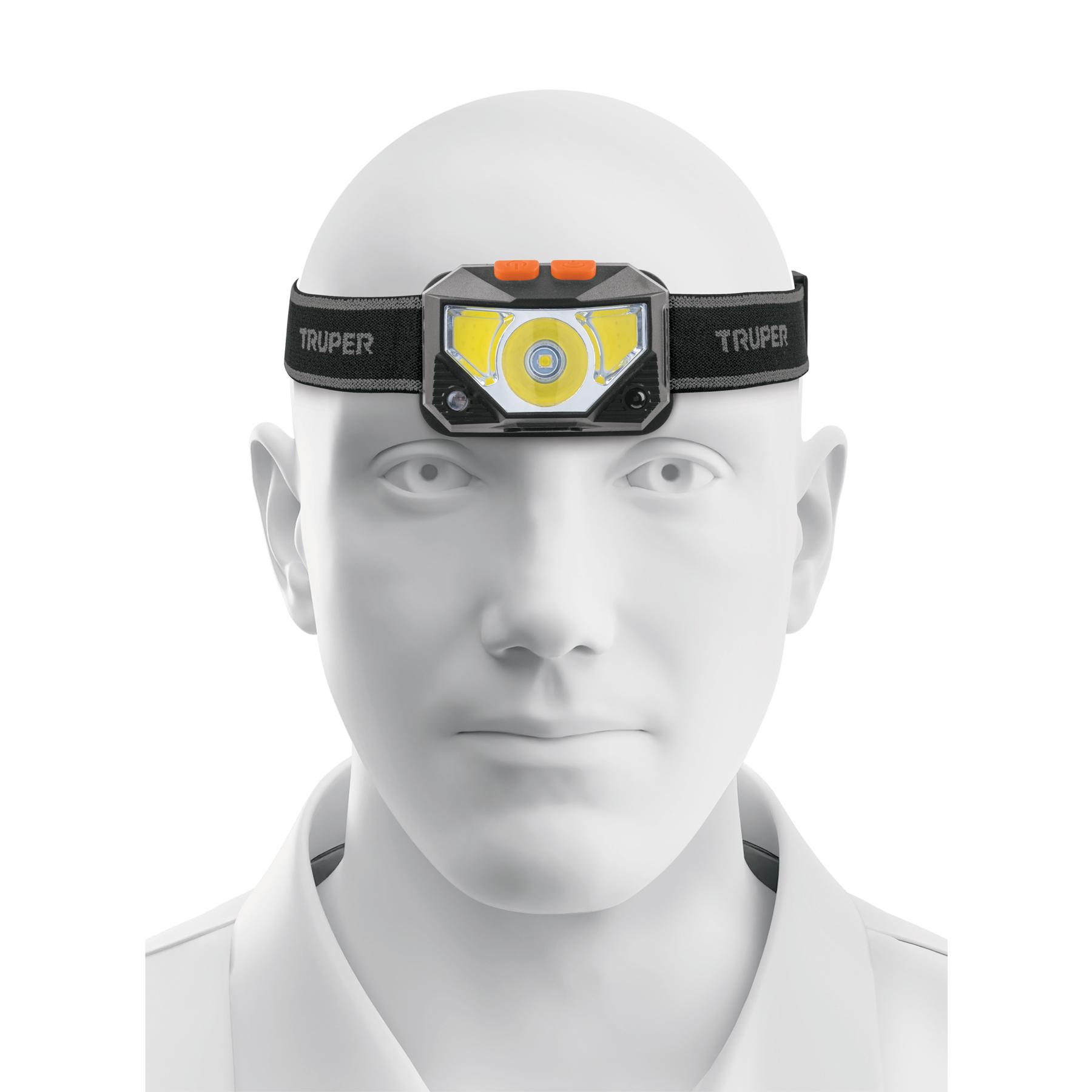 LINTERNA PARA CABEZA TIPO MINERO, RECARGABLE 270 LM