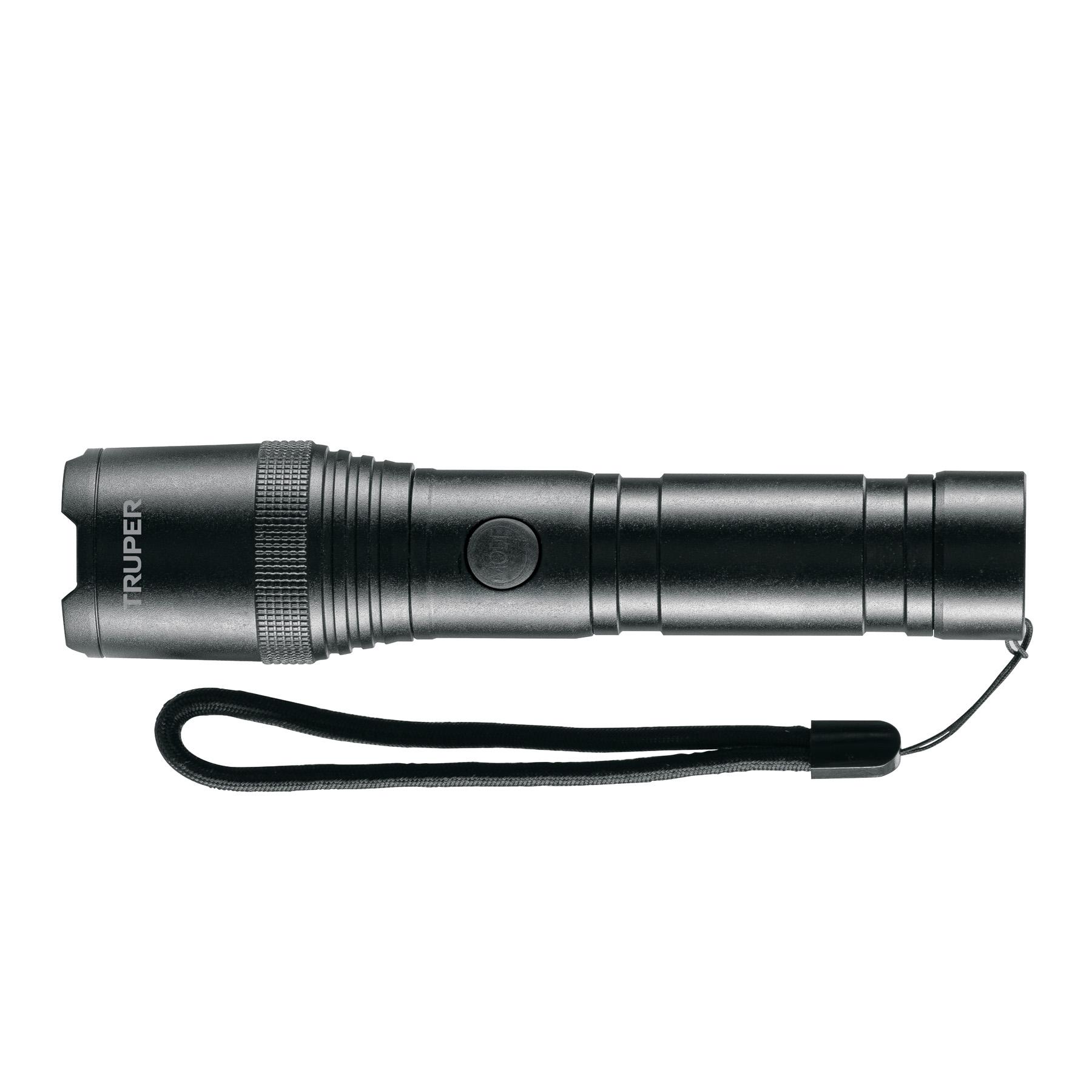LINTERNA DE ALUMINIO 1 LED 420LM RECARGABLE, TRUPER