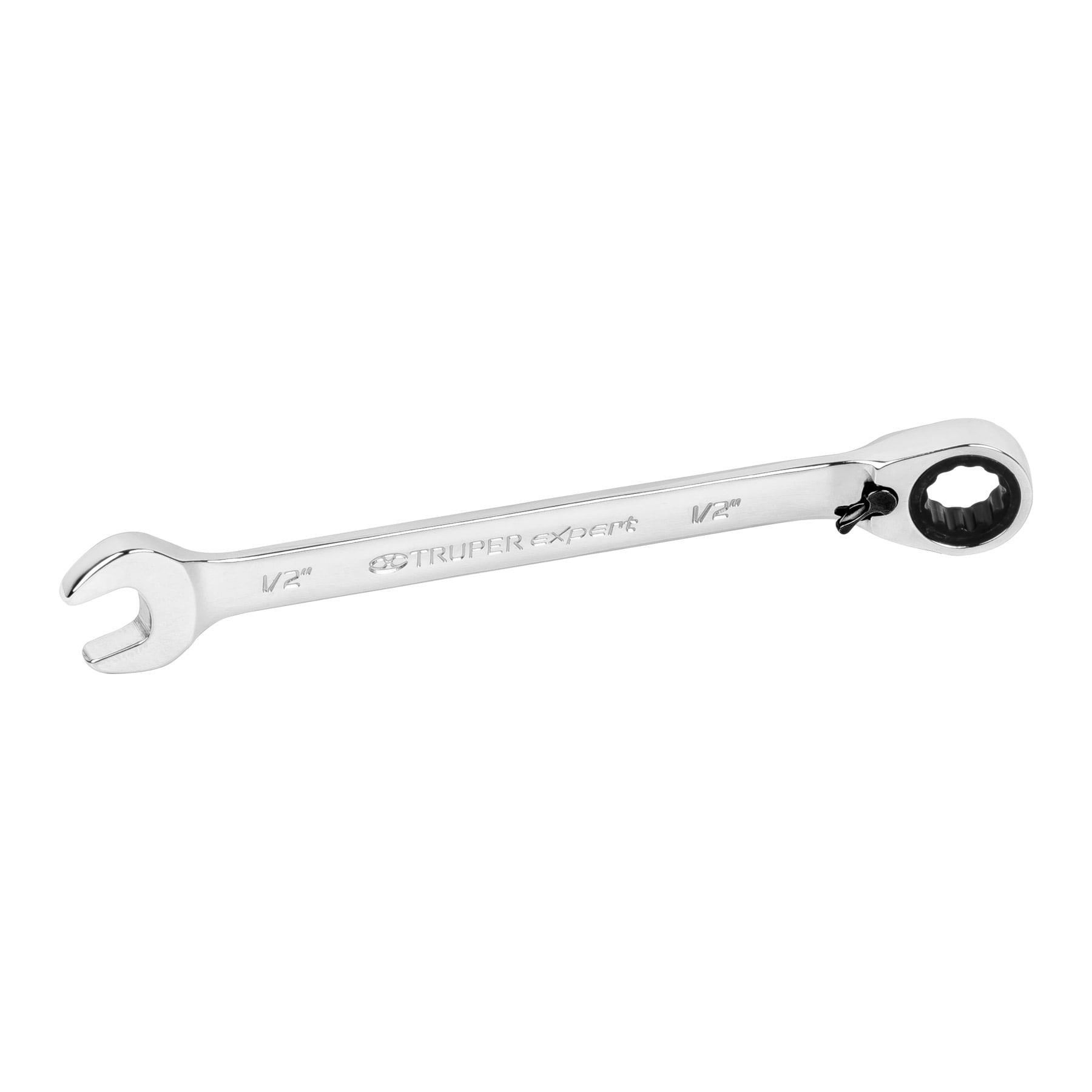 LLAVE COMBINADA MATRACA REVERSIBLE 1/2'X178 MM LARGO, EXPERT