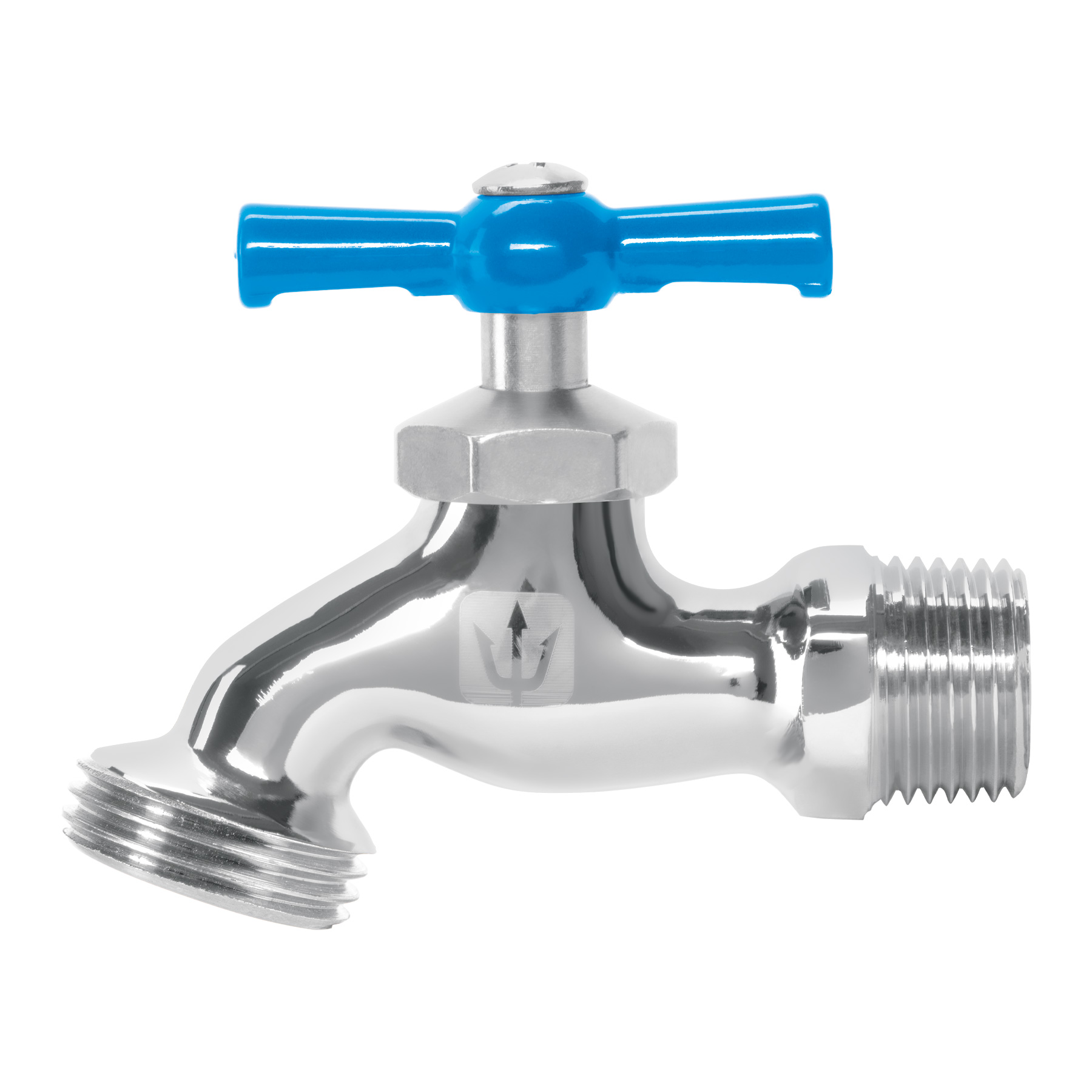 LLAVE PARA MANGUERA, DE LATÓN CROMADO, 130 G, 1/2', FOSET