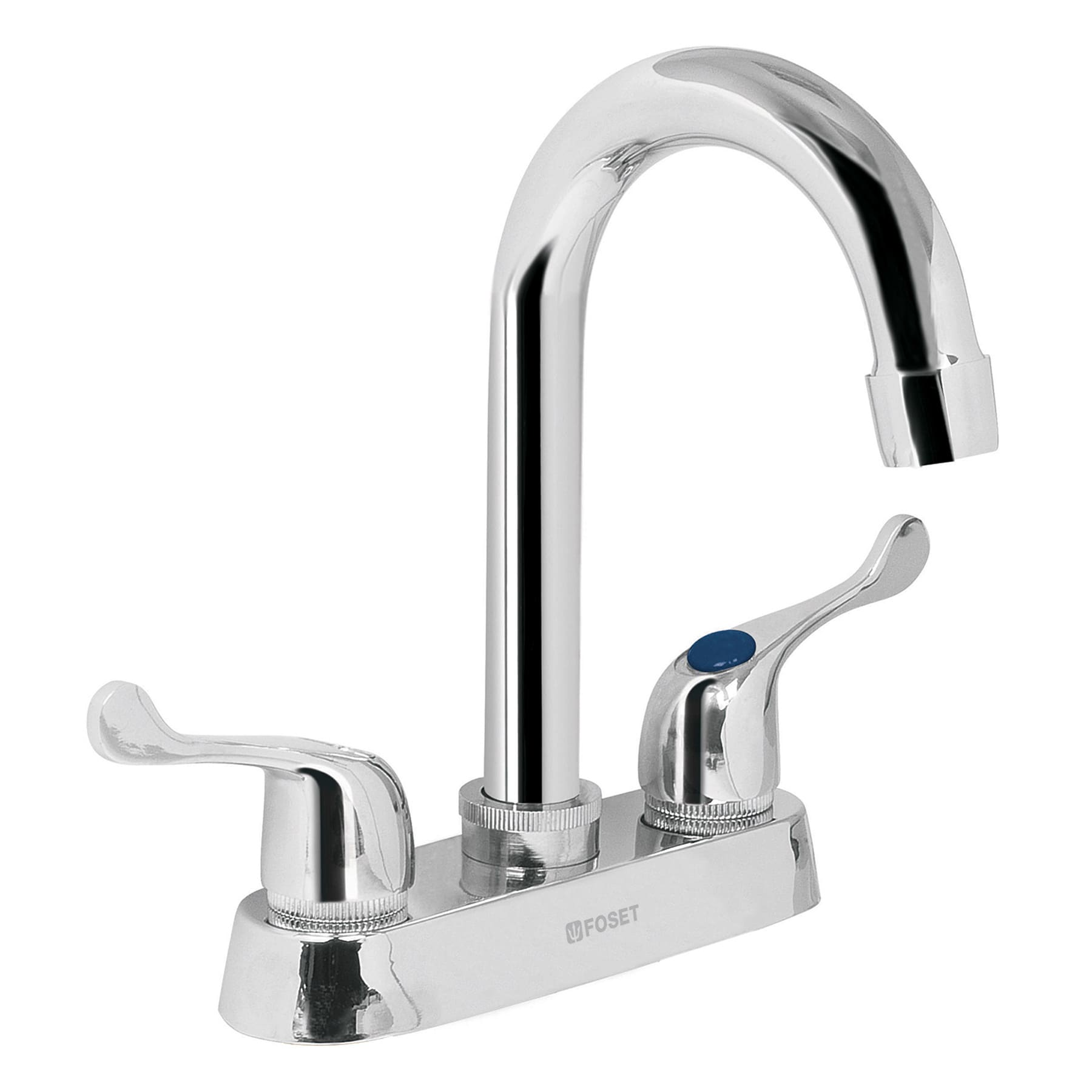 MEZCLADORA 4' PARA LAVABO, CUELLO BAR, MANERALES PALANCA