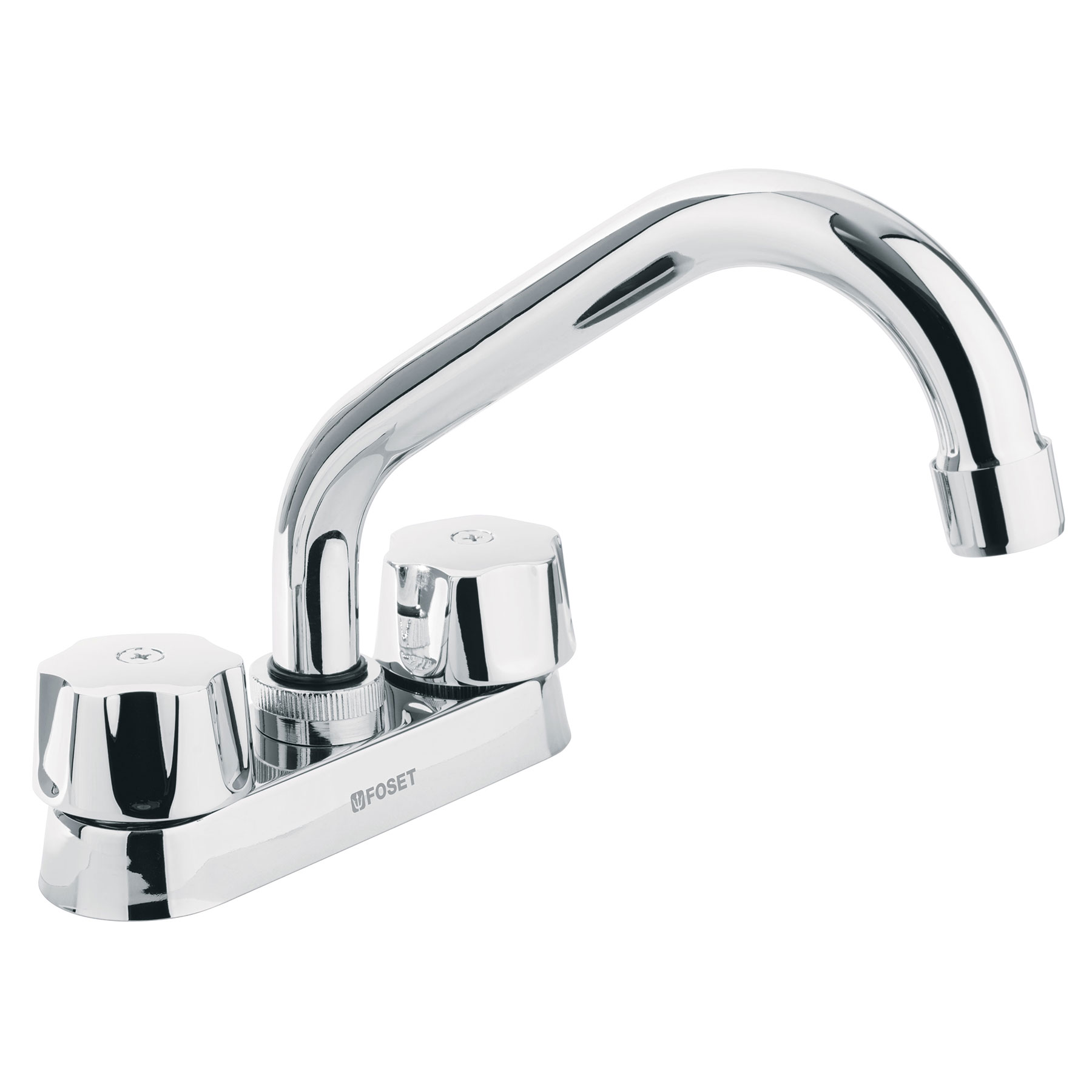 MEZCLADORA 4' PARA LAVABO, TUBULAR, CARTUCHO CERÁMICO